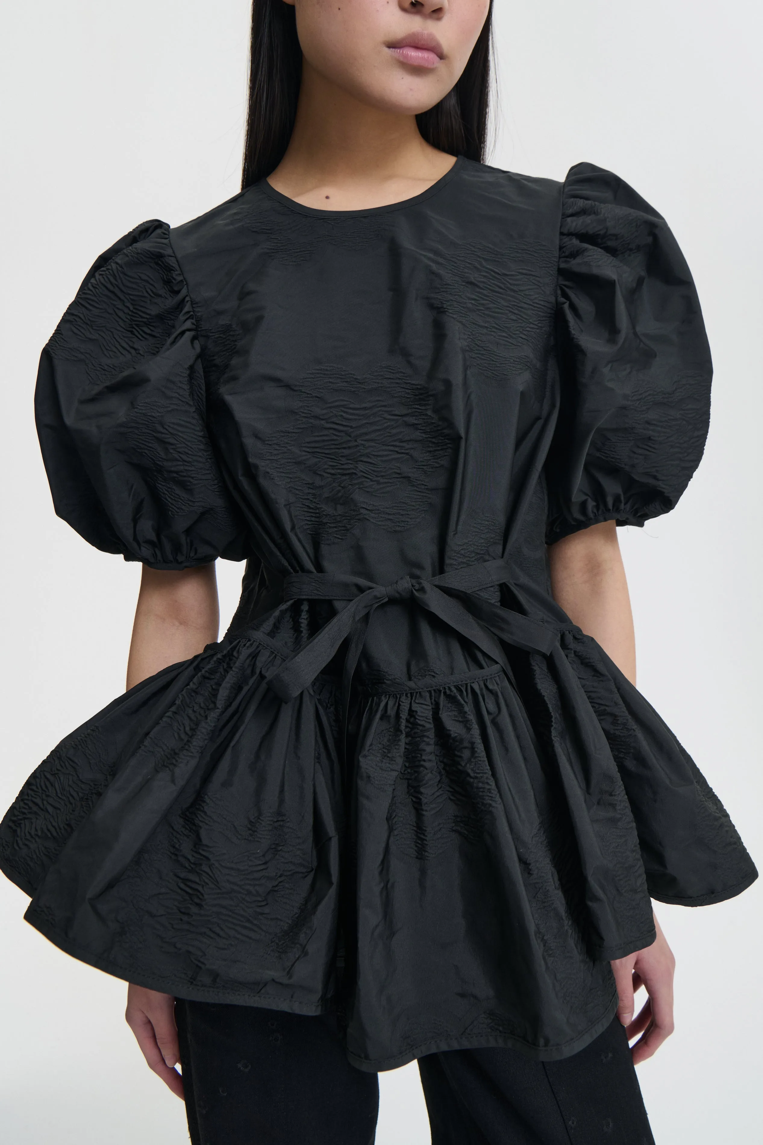 BALE | TOP BORUS JACQUARD BLACK sold by Cecilie Bahnsen product image thumbnail 2