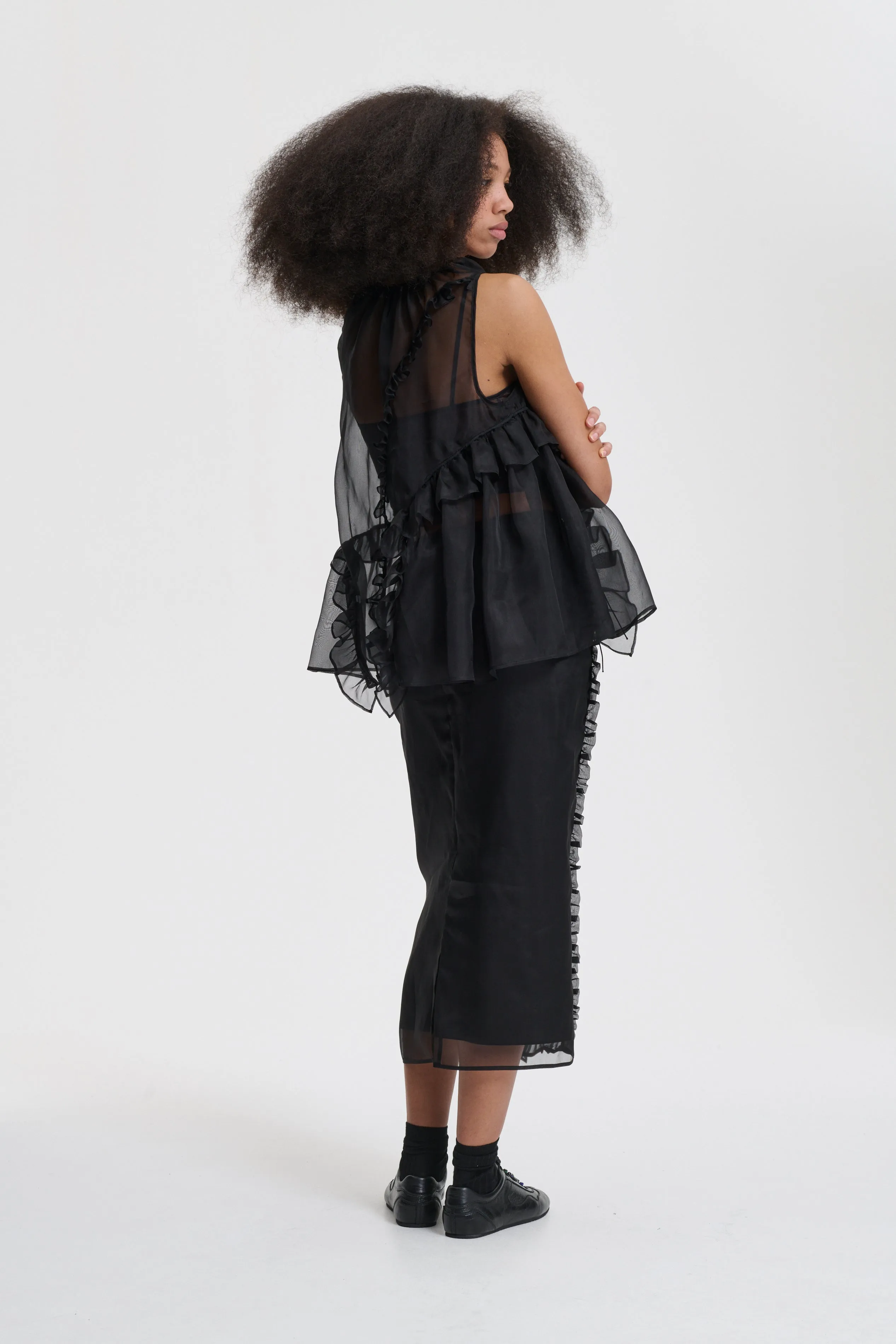 ORSALINA | TOP ORGANZA BLACK sold by Cecilie Bahnsen product image thumbnail 3