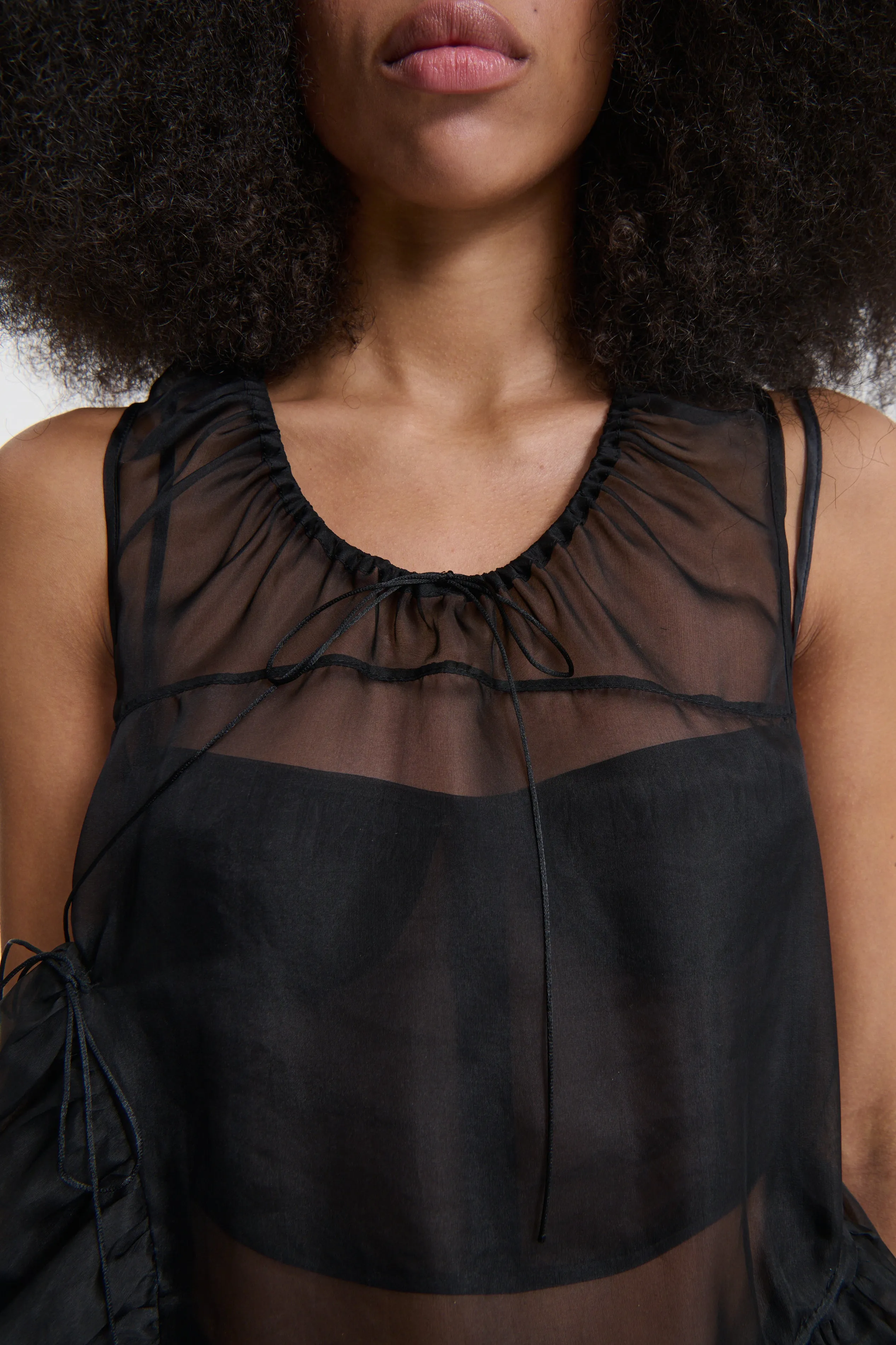 ORSALINA | TOP ORGANZA BLACK sold by Cecilie Bahnsen product image thumbnail 4