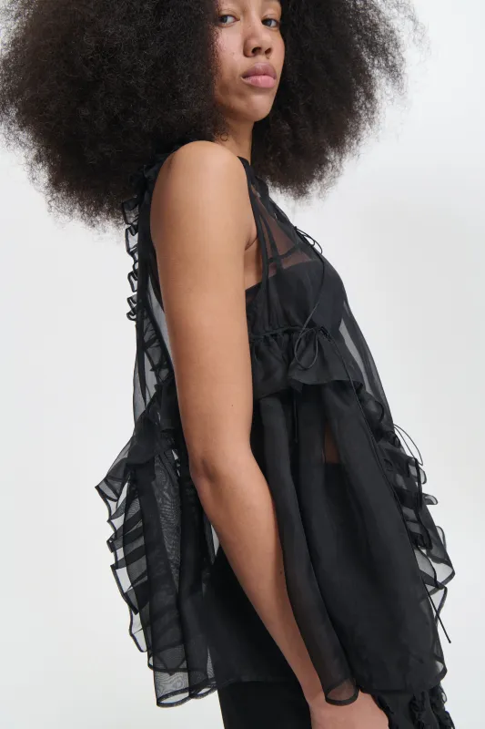 ORSALINA | TOP ORGANZA BLACK made by AW25