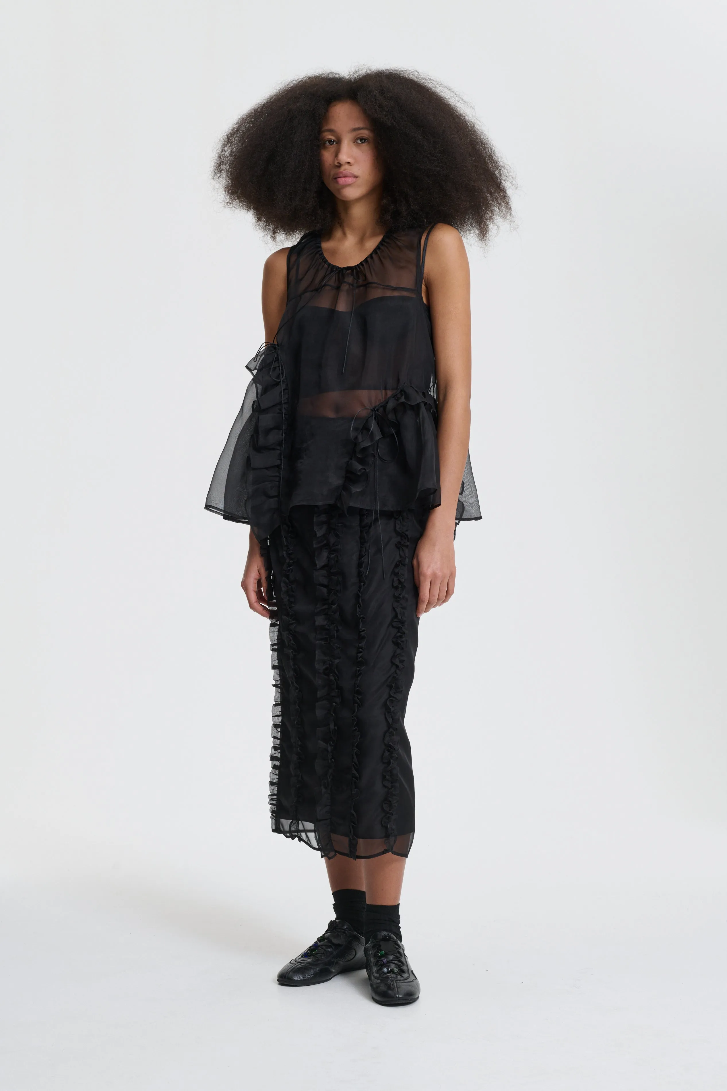 ORSALINA | TOP ORGANZA BLACK sold by Cecilie Bahnsen product image thumbnail 2