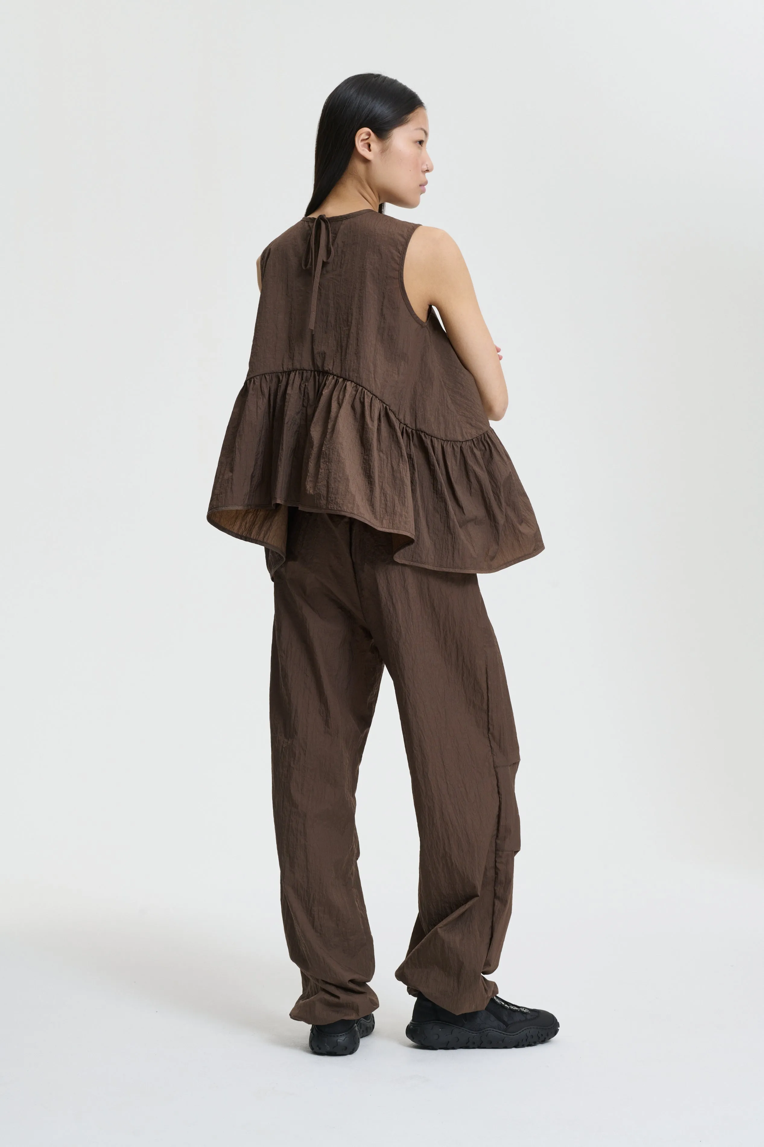 ASTA | TOP RECYCLED TAFFETA SOIL BROWN sold by Cecilie Bahnsen product image thumbnail 2