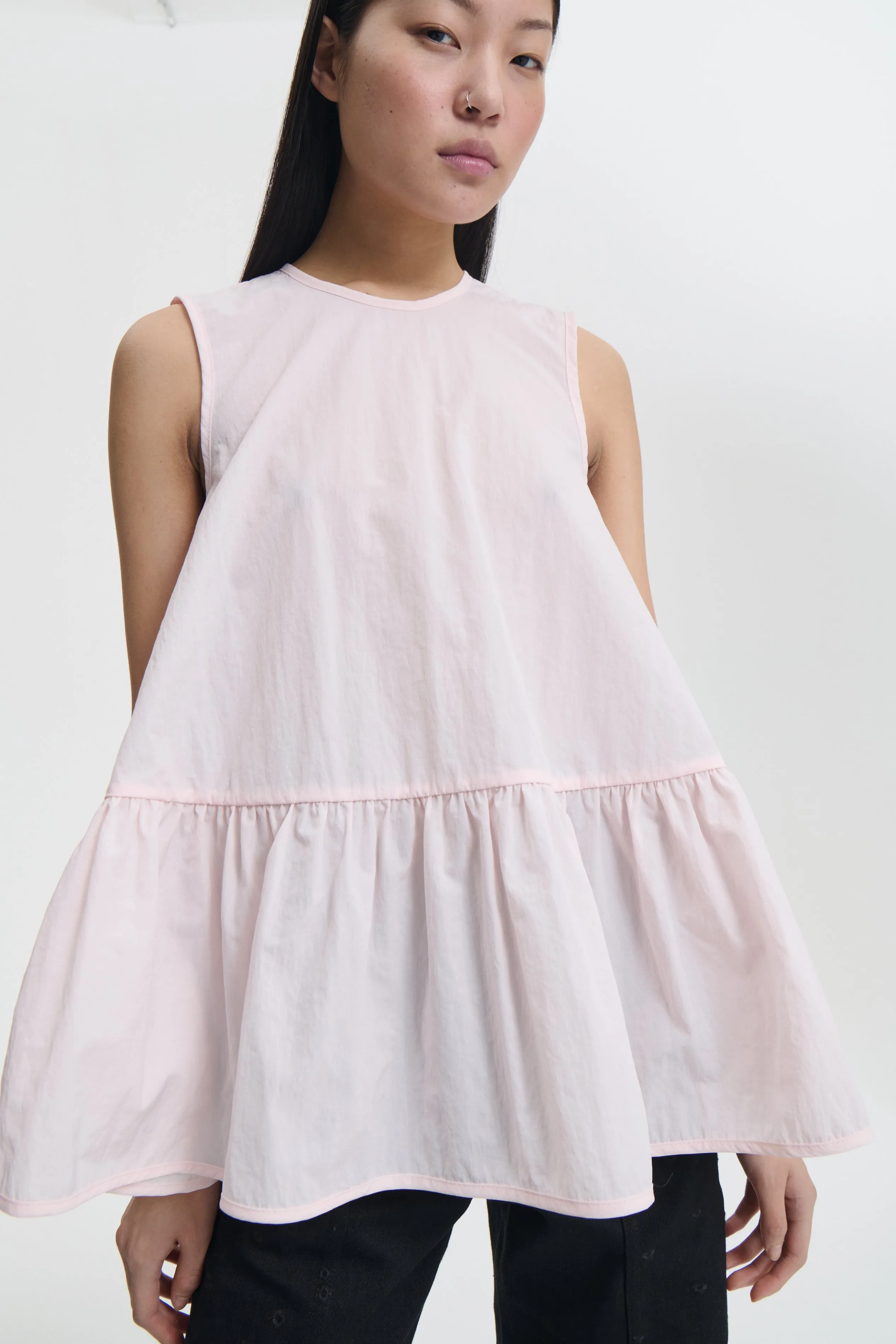 ASTA | TOP RECYCLED TAFFETA BLUSH PINK sold by Cecilie Bahnsen product image thumbnail 2