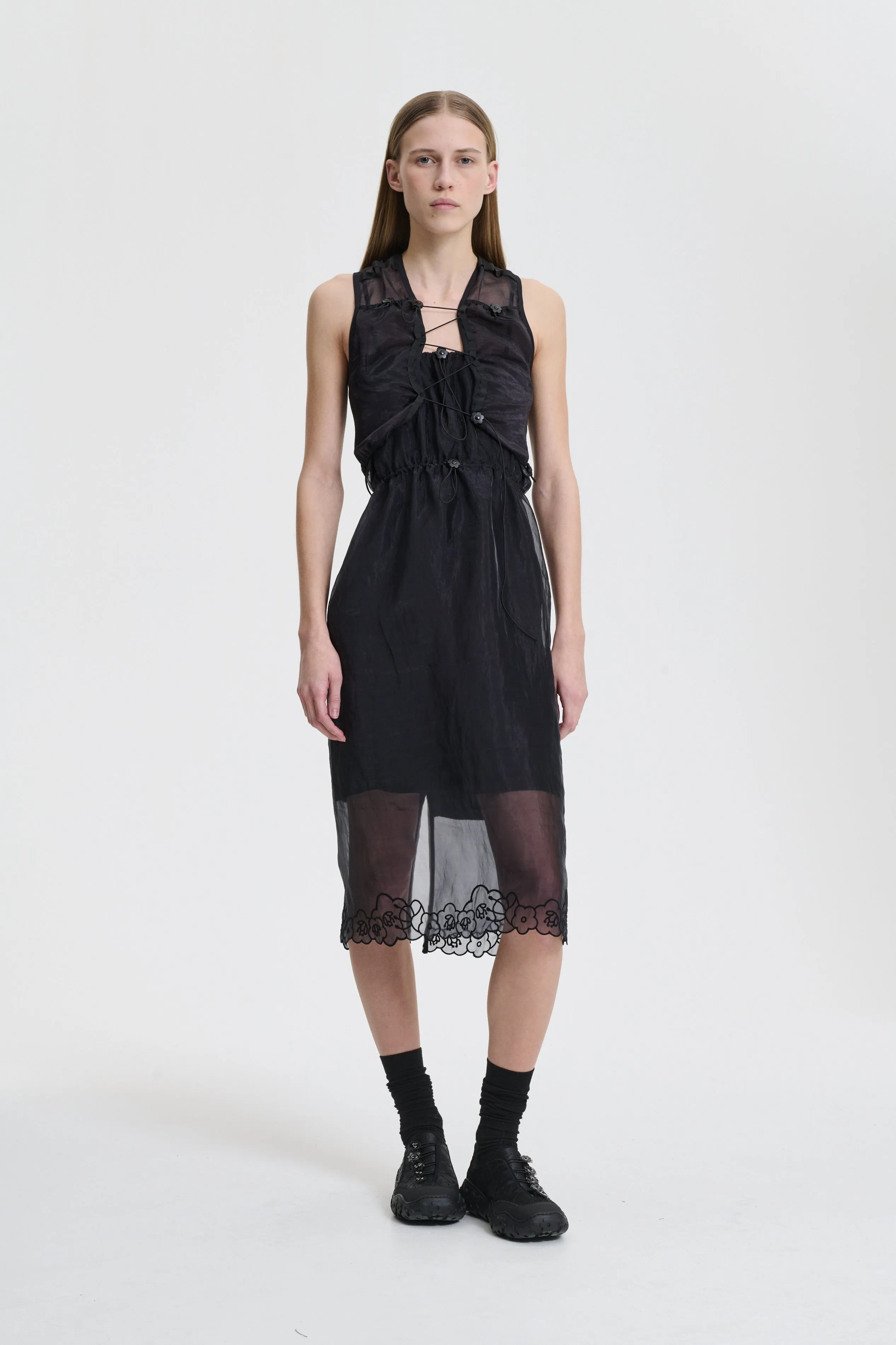 BONA | VEST LIQUID MYRTIA BLACK sold by Cecilie Bahnsen