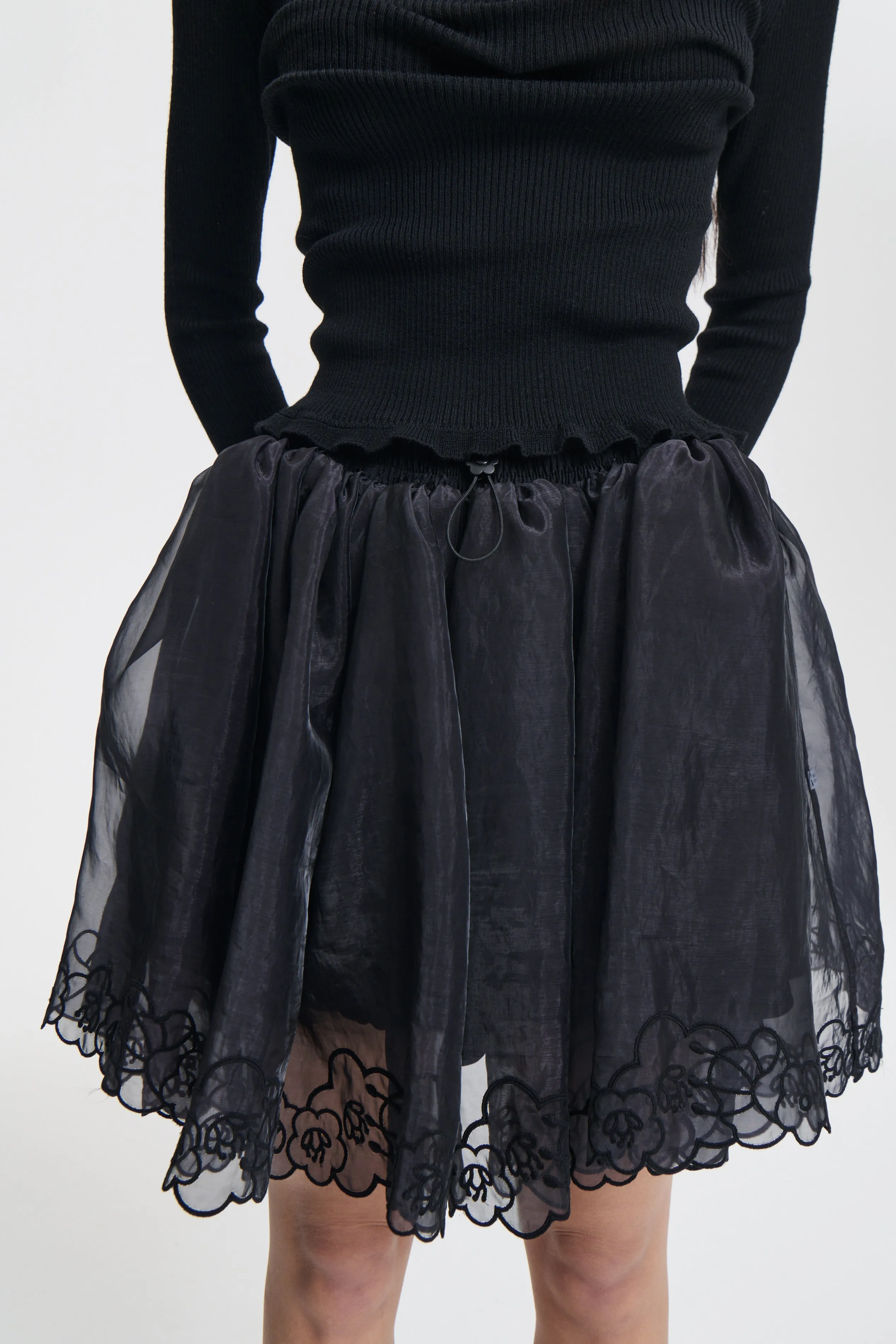 BIBIANA | SKIRT LIQUID MYRTIA BLACK sold by Cecilie Bahnsen product image thumbnail 4