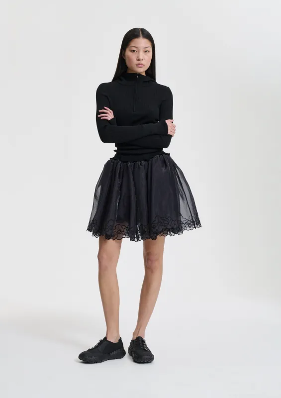 BIBIANA | SKIRT LIQUID MYRTIA BLACK sold by Cecilie Bahnsen