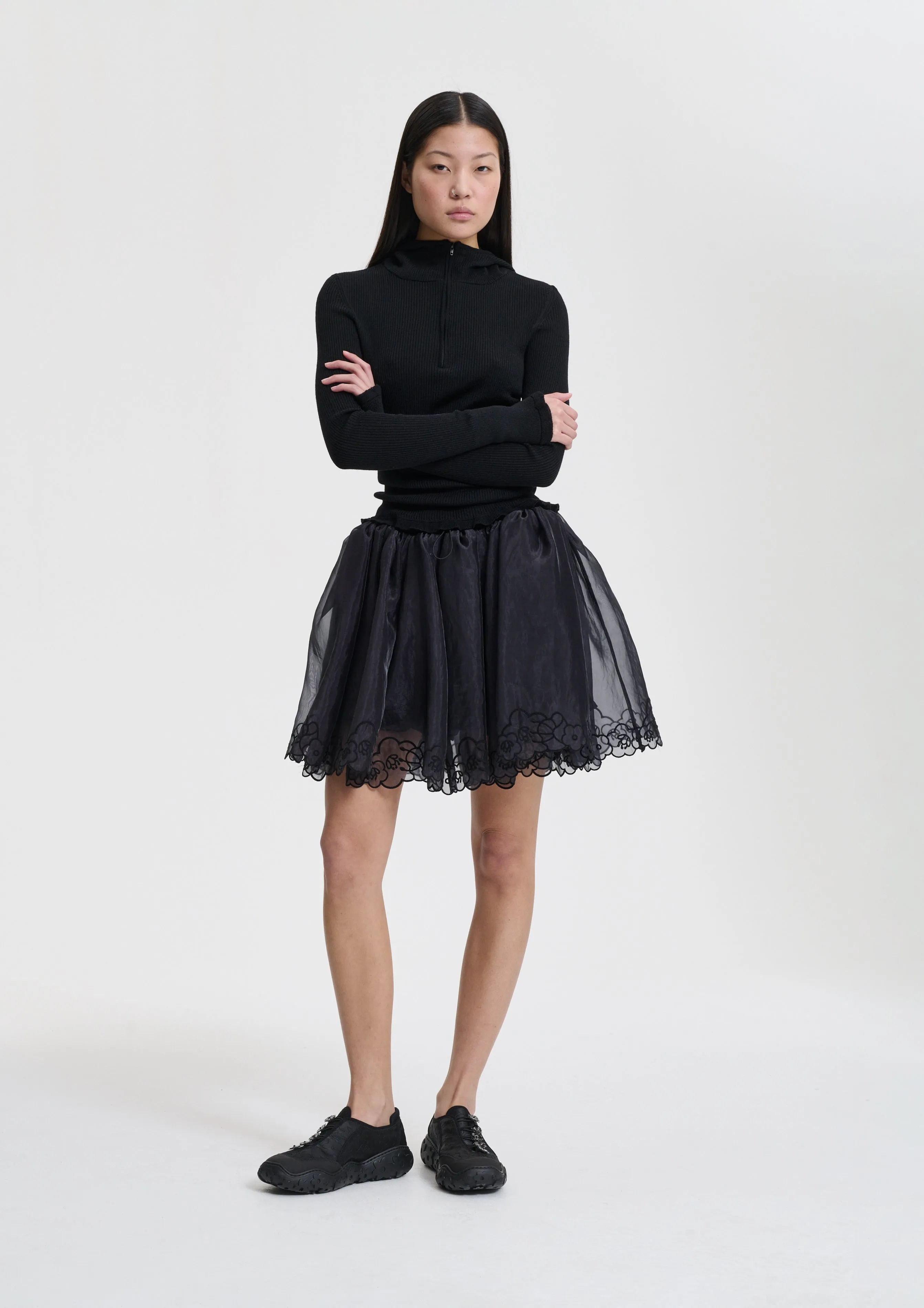 BIBIANA | SKIRT LIQUID MYRTIA BLACK sold by Cecilie Bahnsen