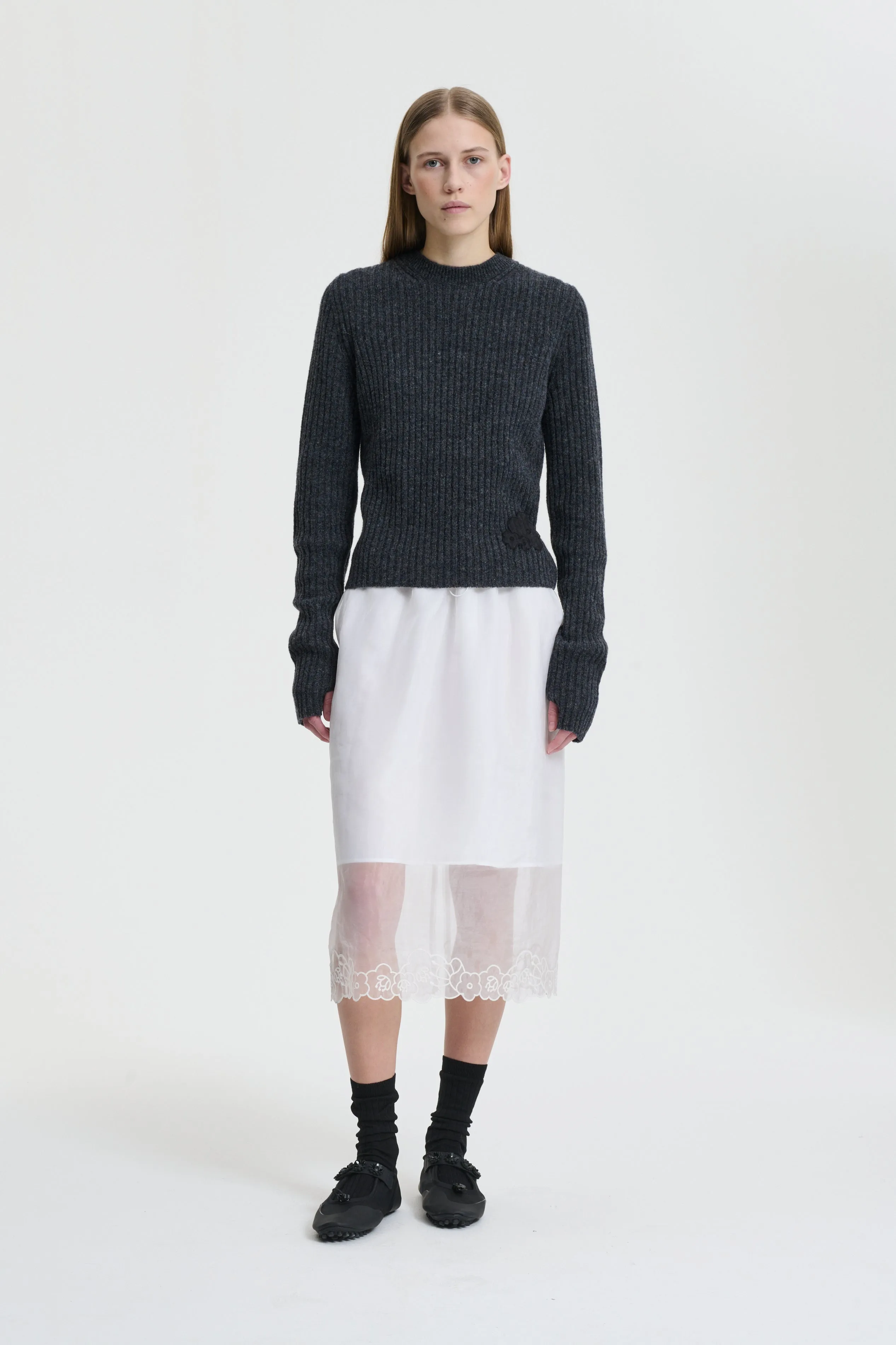 BRIA | SKIRT LIQUID MYRTIA WHITE sold by Cecilie Bahnsen