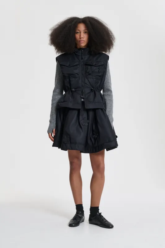 BRUNELLA | SKIRT NYLON BLACK made by AW25