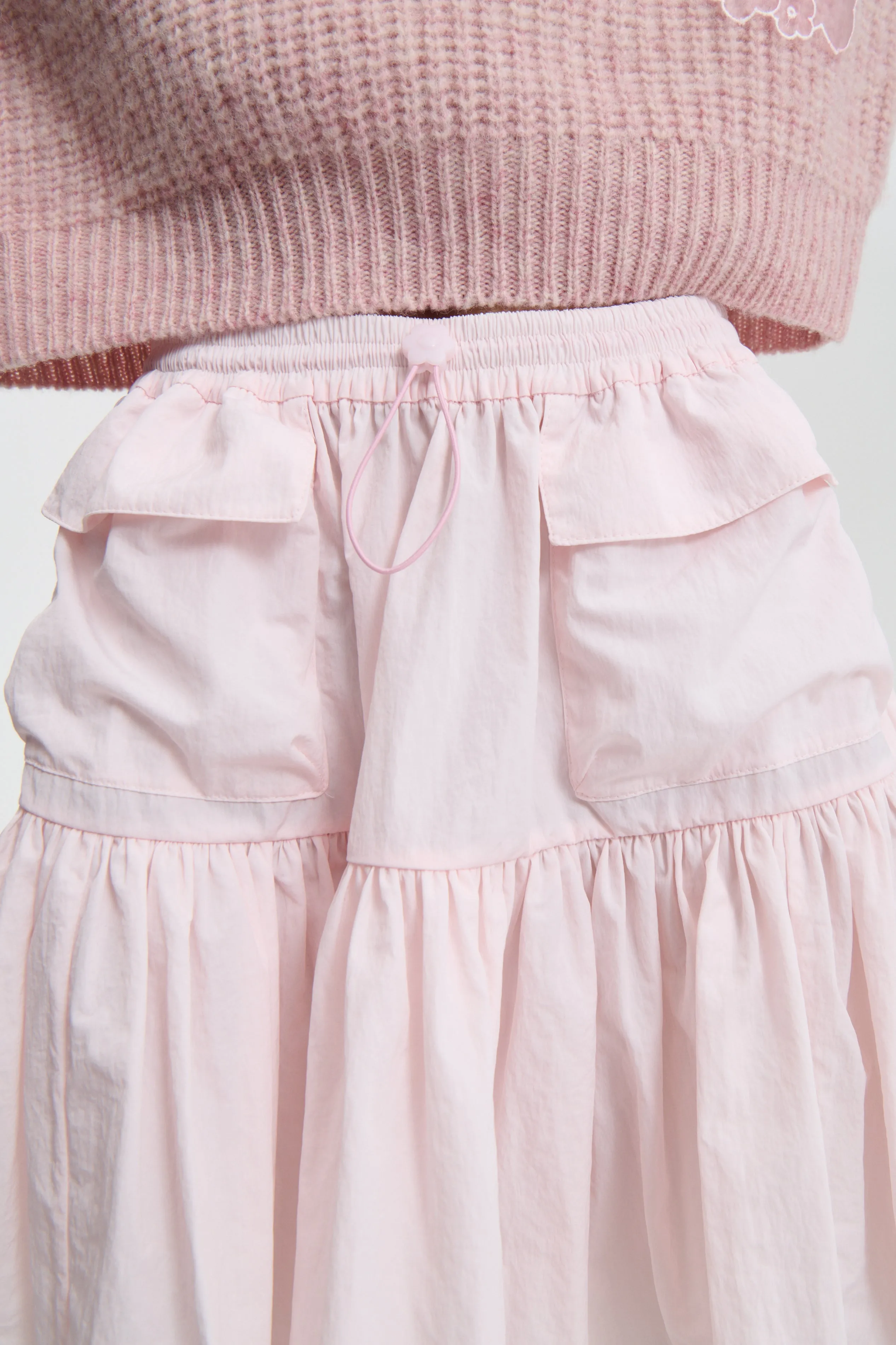 BLAIR | SKIRT RECYCLED TAFFETA BLUSH PINK sold by Cecilie Bahnsen product image thumbnail 3