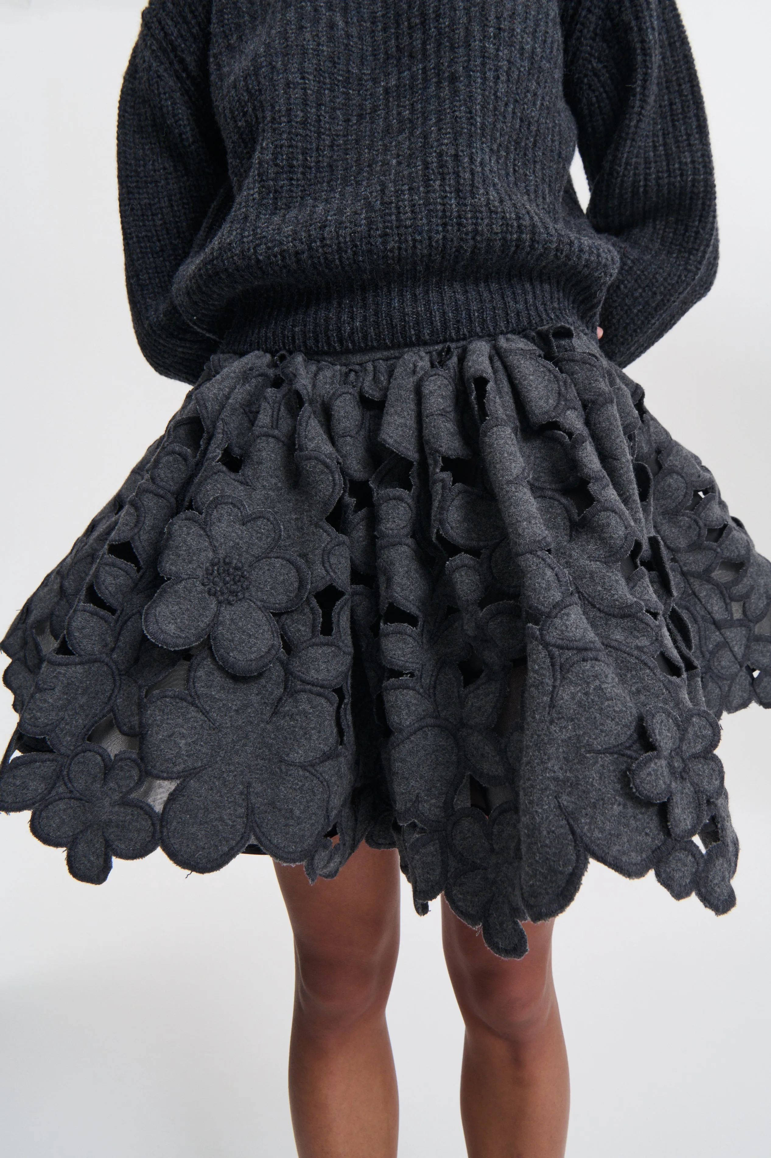 BIBIANA B | SKIRT BELLIS EMBROIDERY GREY sold by Cecilie Bahnsen product image thumbnail 2