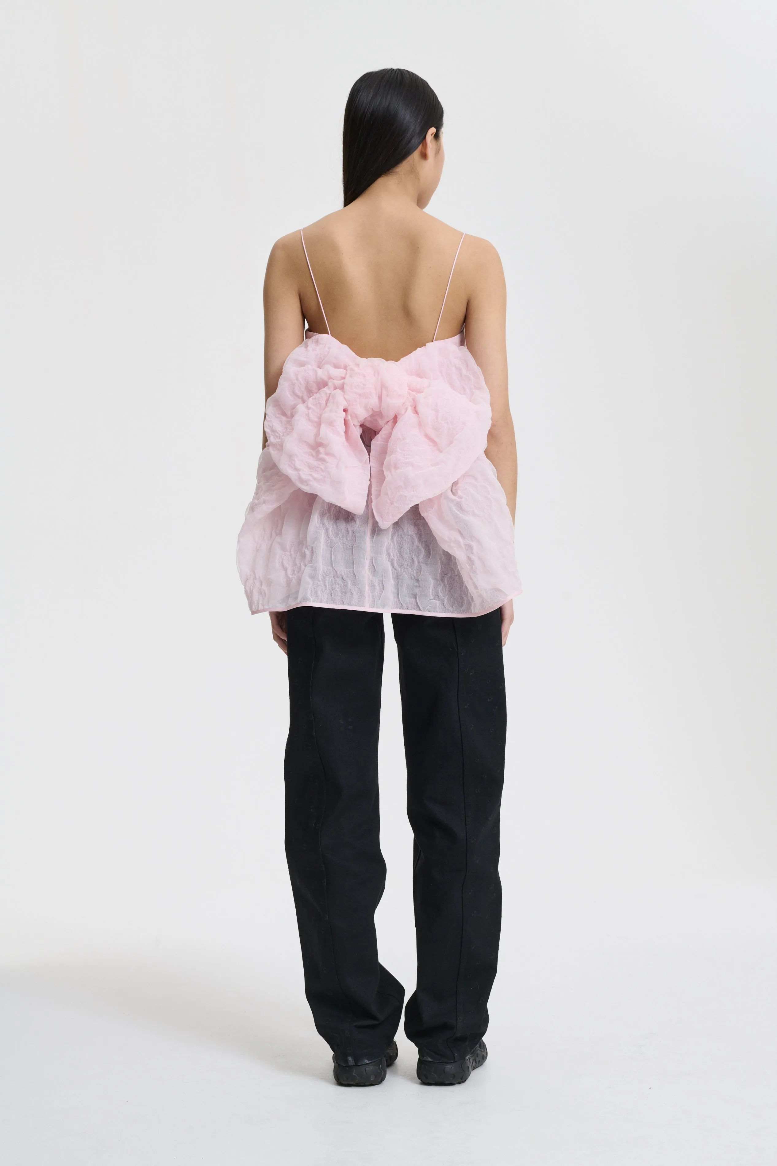 VERONICA | TOP AVENS MATELASSÉ PINK sold by Cecilie Bahnsen product image thumbnail 2