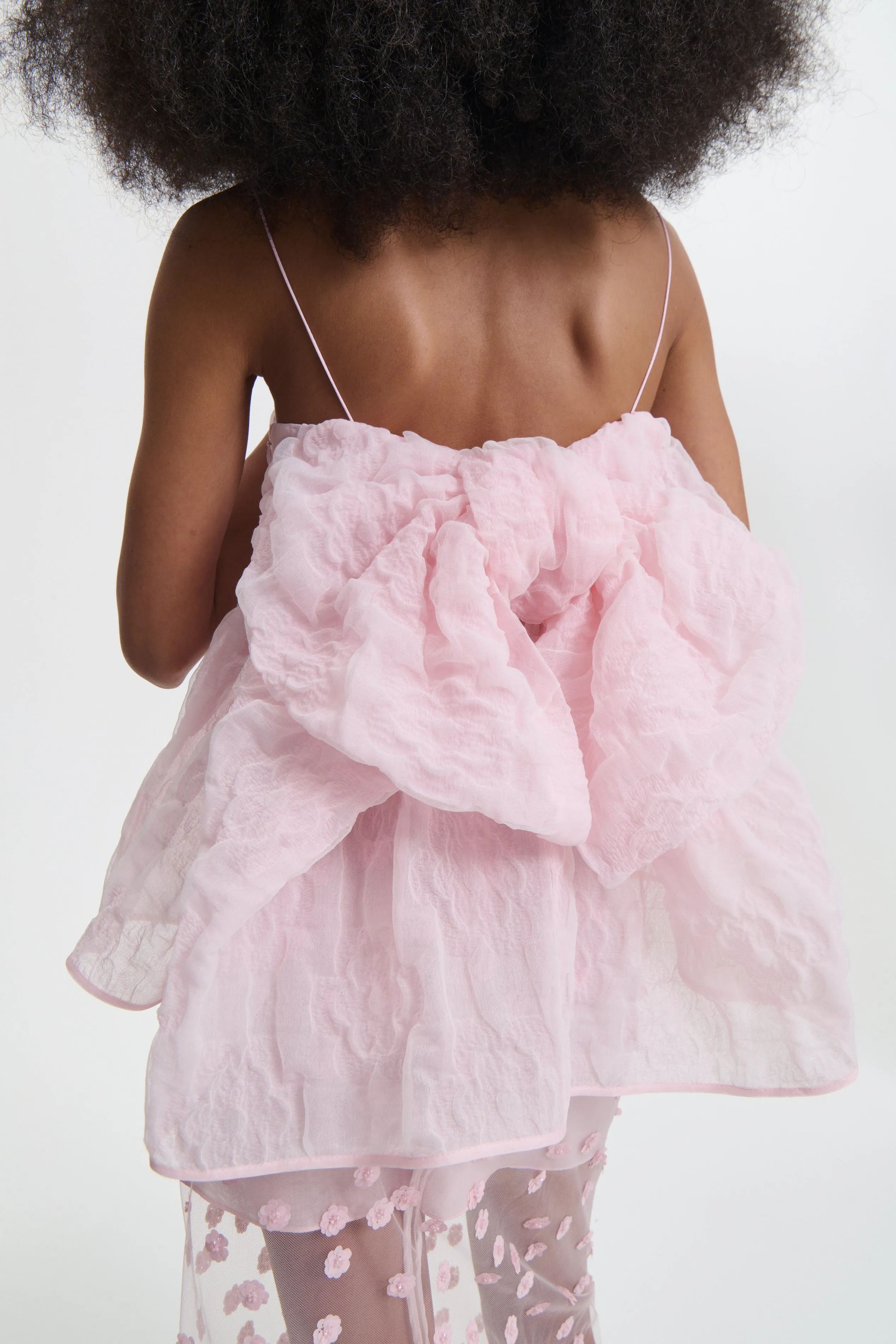 VERONICA | TOP AVENS MATELASSÉ PINK sold by Cecilie Bahnsen product image thumbnail 5