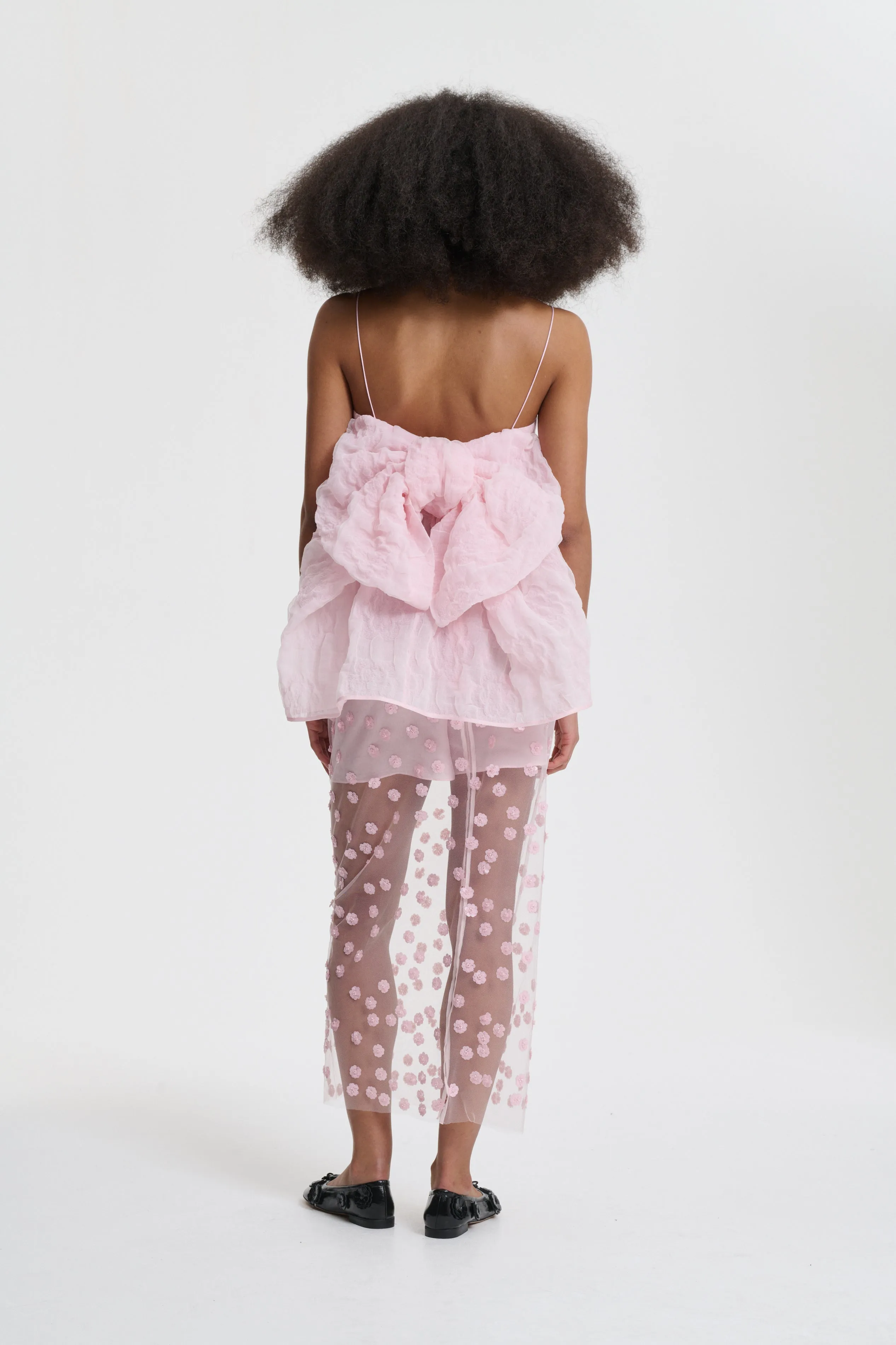 VERONICA | TOP AVENS MATELASSÉ PINK sold by Cecilie Bahnsen product image thumbnail 4