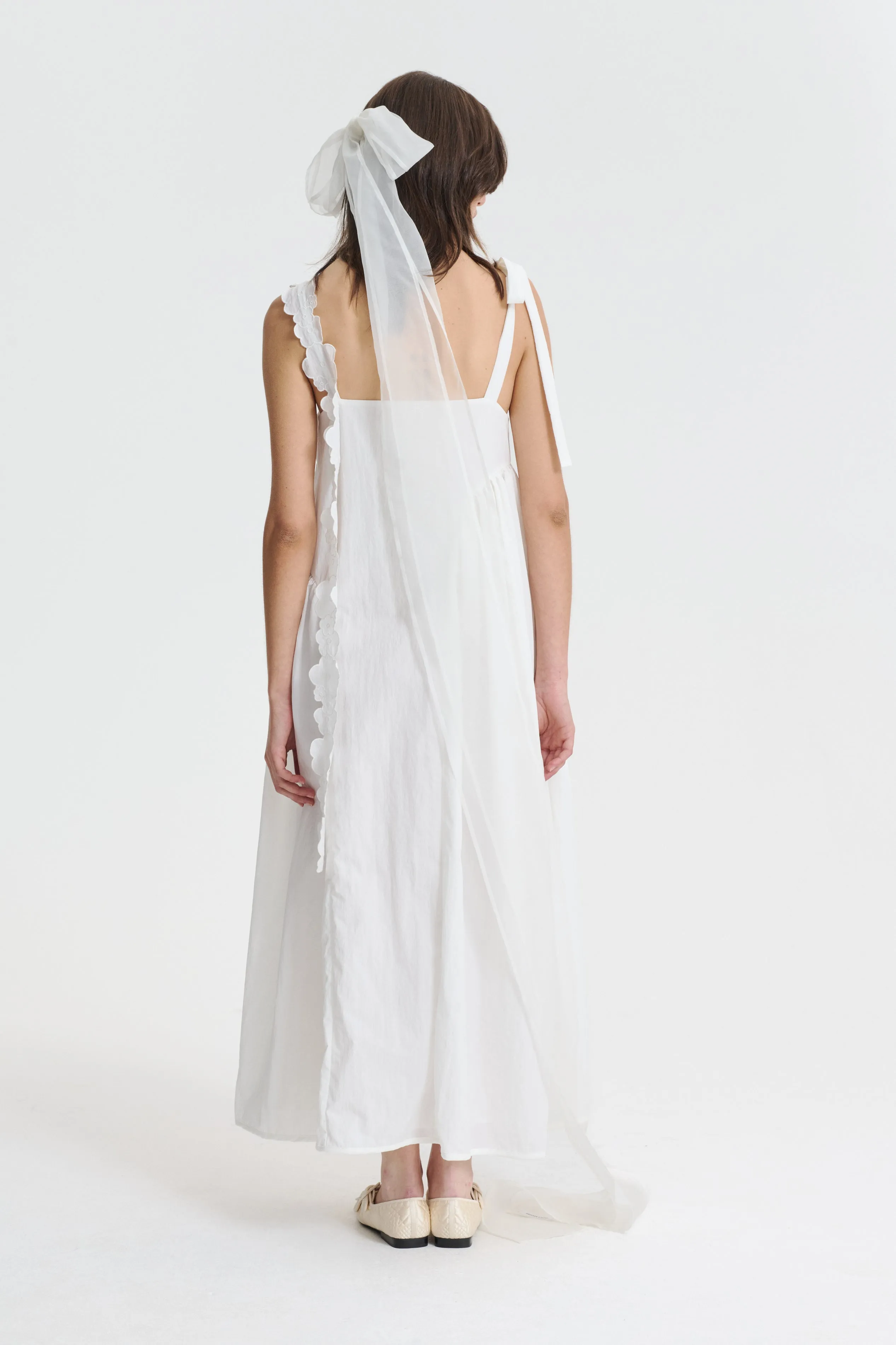 OAKLYN | DRESS RECYCLED TAFFETA WHITE BRIDAL sold by Cecilie Bahnsen product image thumbnail 2