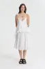 ALESSANDRA | TOP SILK SATIN WHITE BRIDAL sold by Cecilie Bahnsen