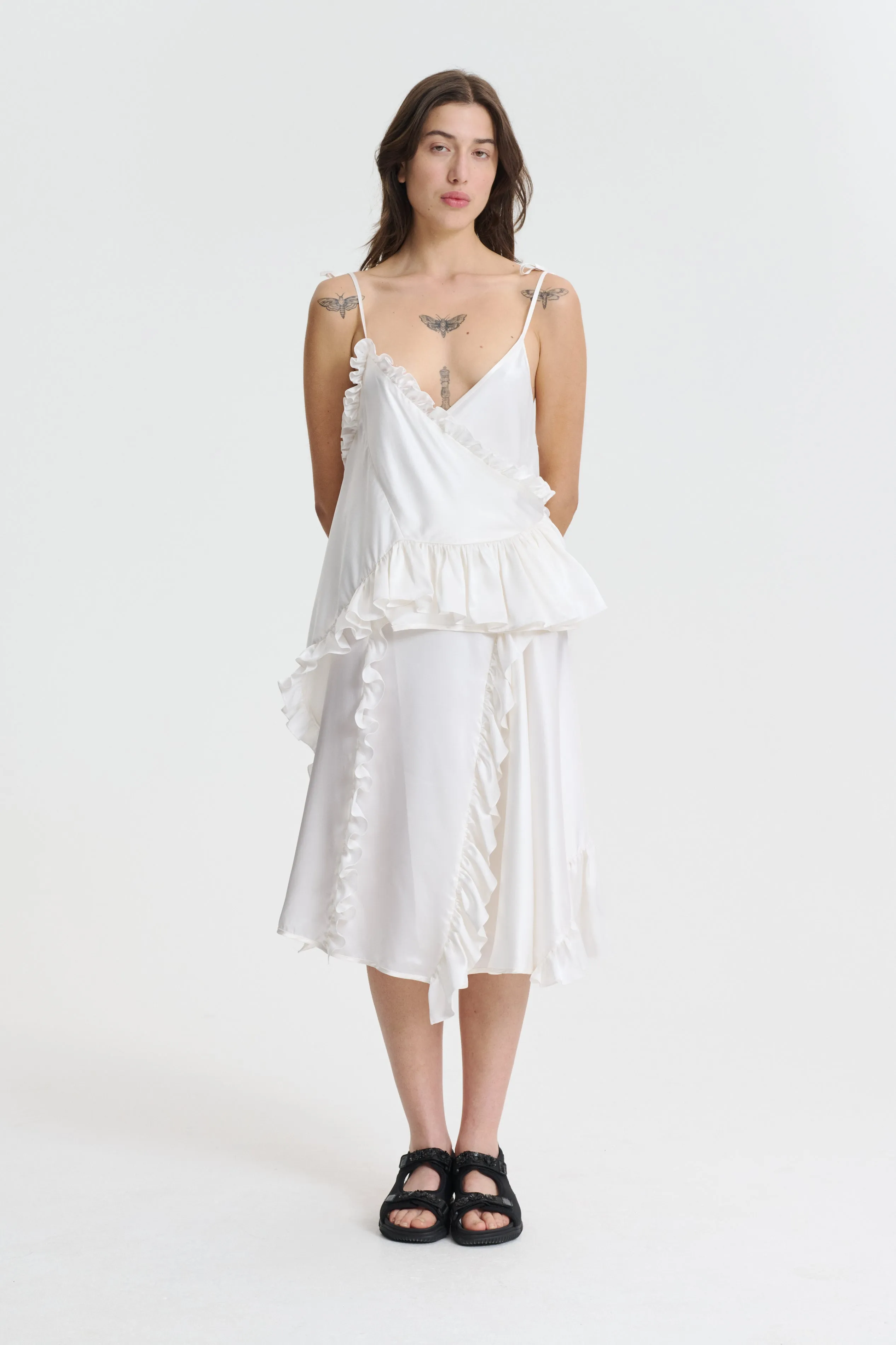 ALESSANDRA | TOP SILK SATIN WHITE BRIDAL sold by Cecilie Bahnsen