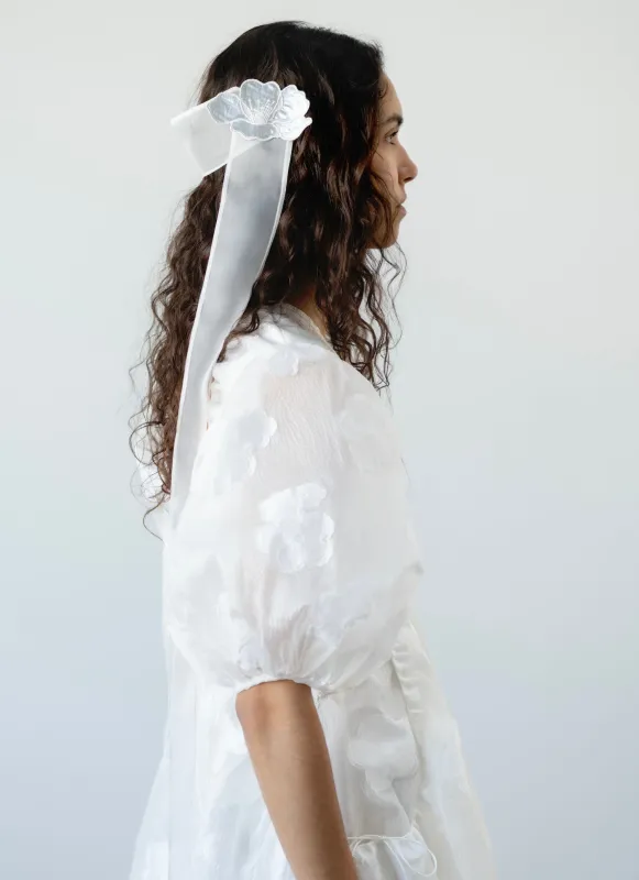 LOLA | DRESS KUMO FIL-COUPE WHITE BRIDAL made by Cecilie Bahnsen