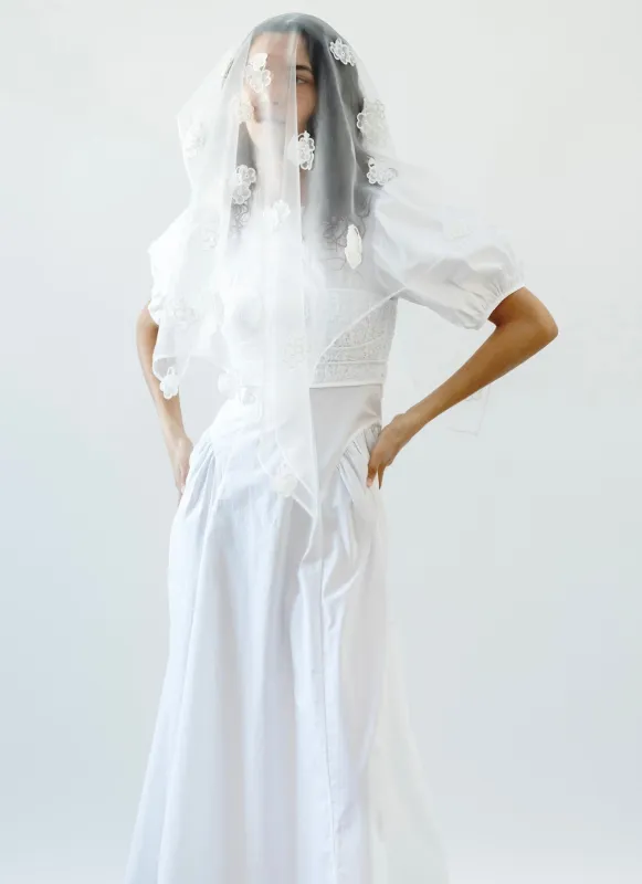 CLEMENTINE | DRESS COTTON WHITE BRIDAL made by Cecilie Bahnsen