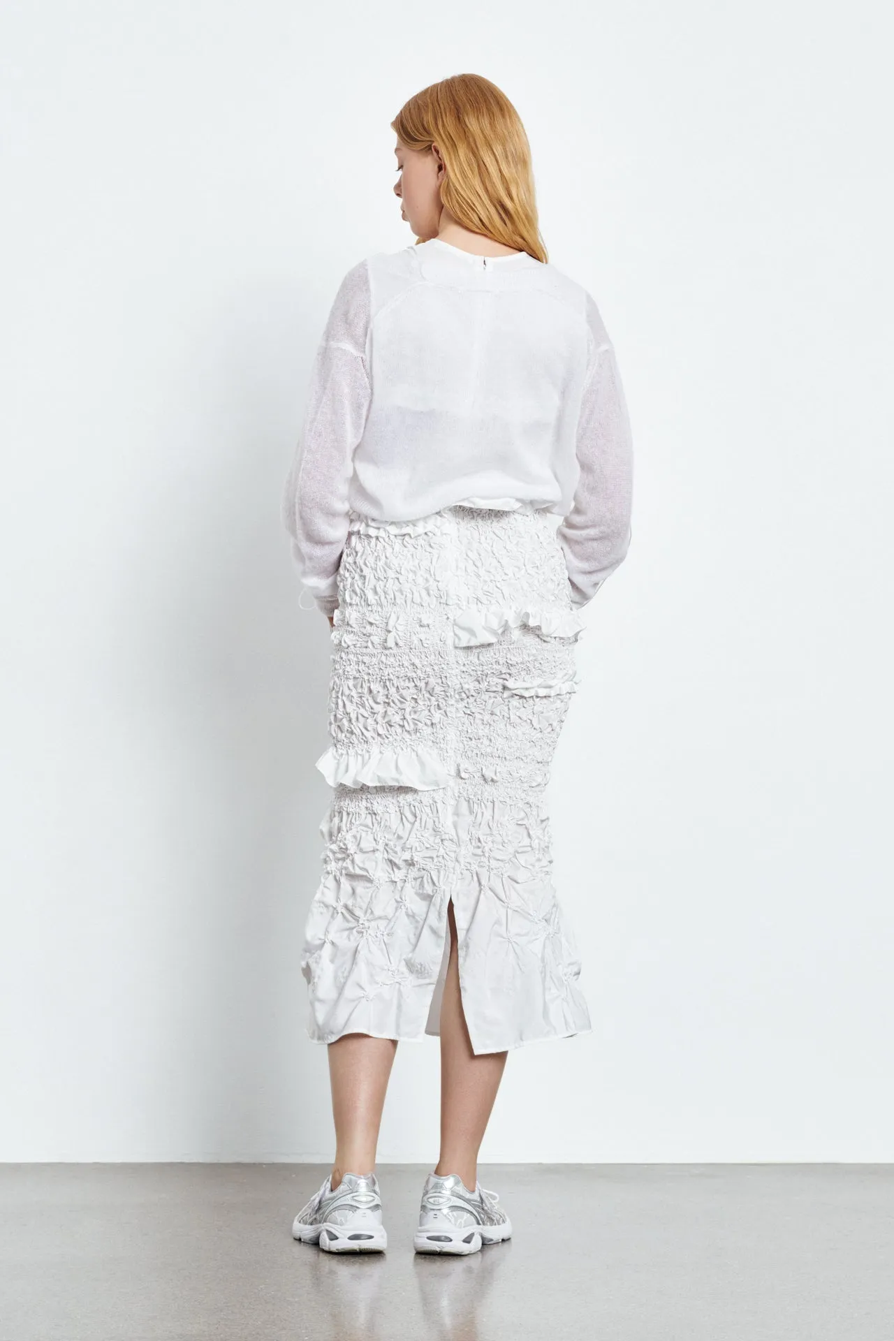 VICKI | CARDIGAN VENUS SOFT KNIT WHITE sold by Cecilie Bahnsen product image thumbnail 2