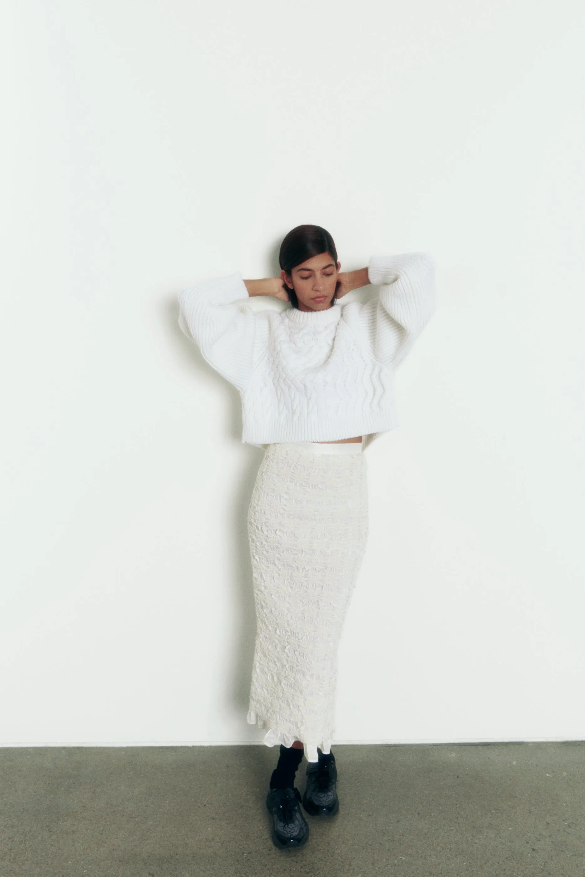 JOLENE | JUMPER FISHERMAN KNIT ECRU sold by Cecilie Bahnsen product image thumbnail 3