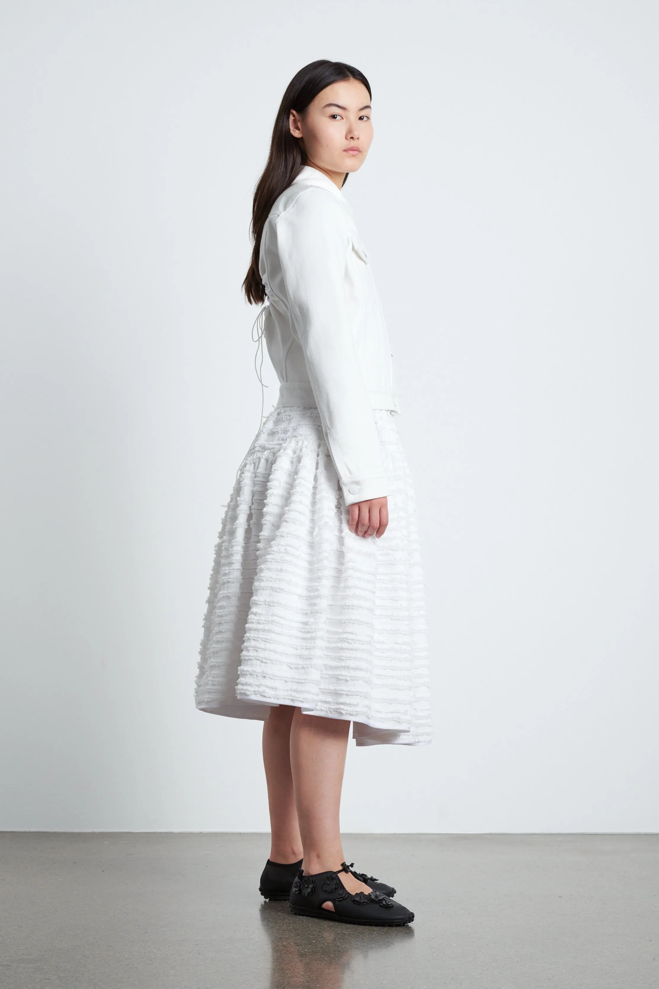 SASHA | JACKET DENIM WHITE sold by Cecilie Bahnsen product image thumbnail 3