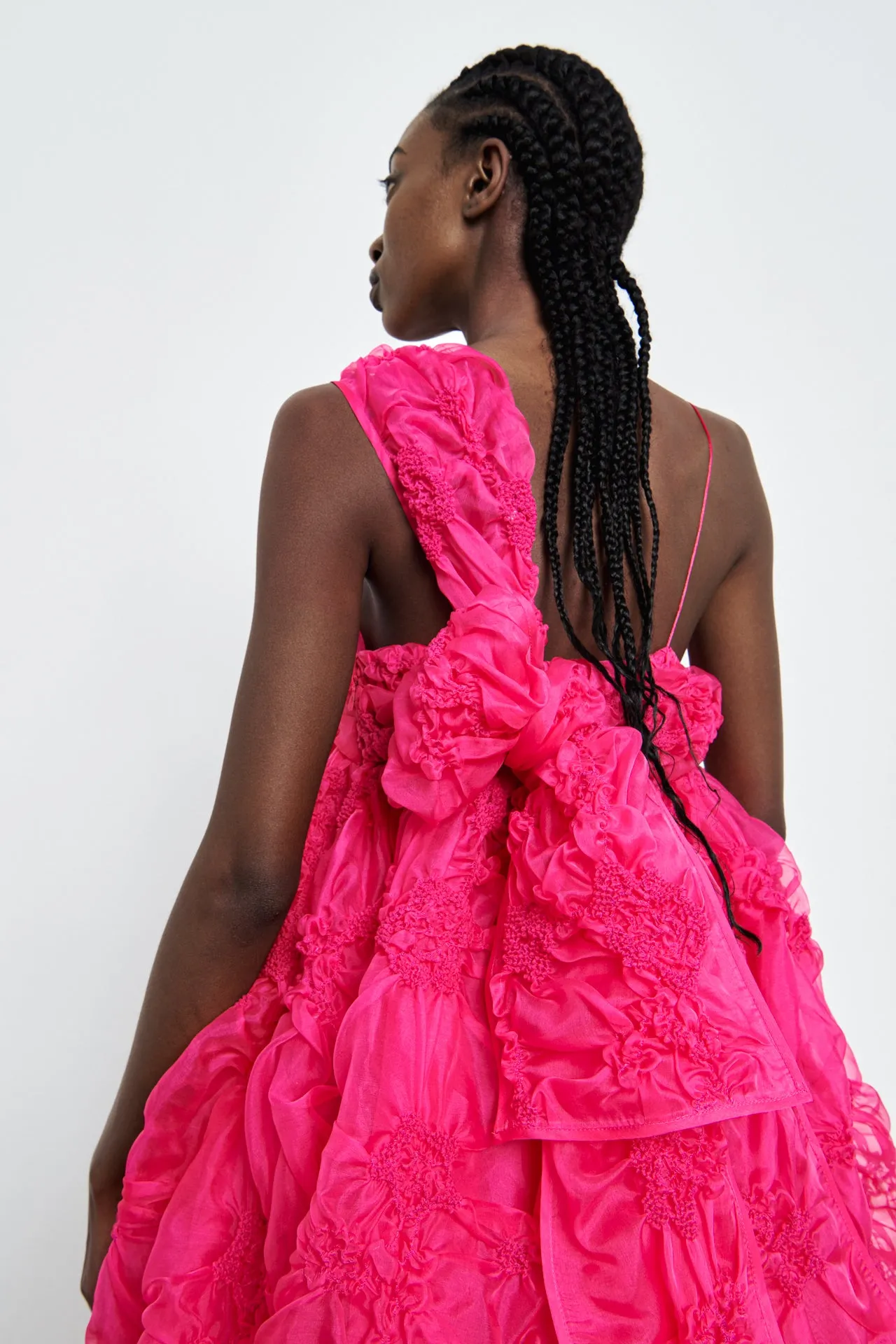 VICTORIA | CHERRY BLOSSOM SMOCK MAGENTA sold by Cecilie Bahnsen product image thumbnail 3