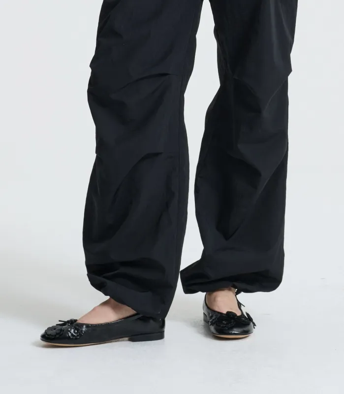 BRIELLE | FLAT PATENT LEATHER BLACK sold by Cecilie Bahnsen