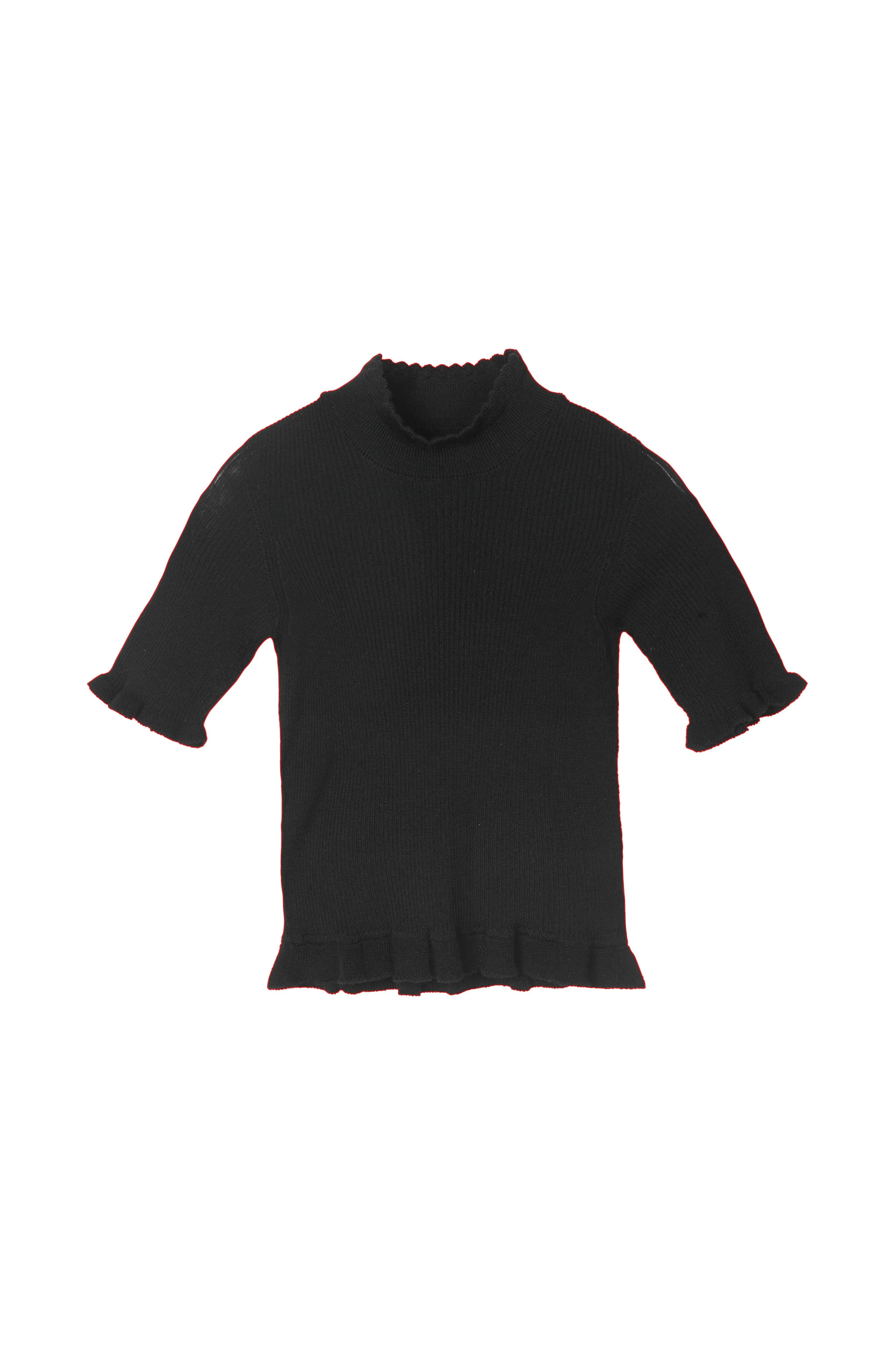 BENTLEY | TOP SEAMLESS KNIT BLACK sold by Cecilie Bahnsen product image thumbnail 3