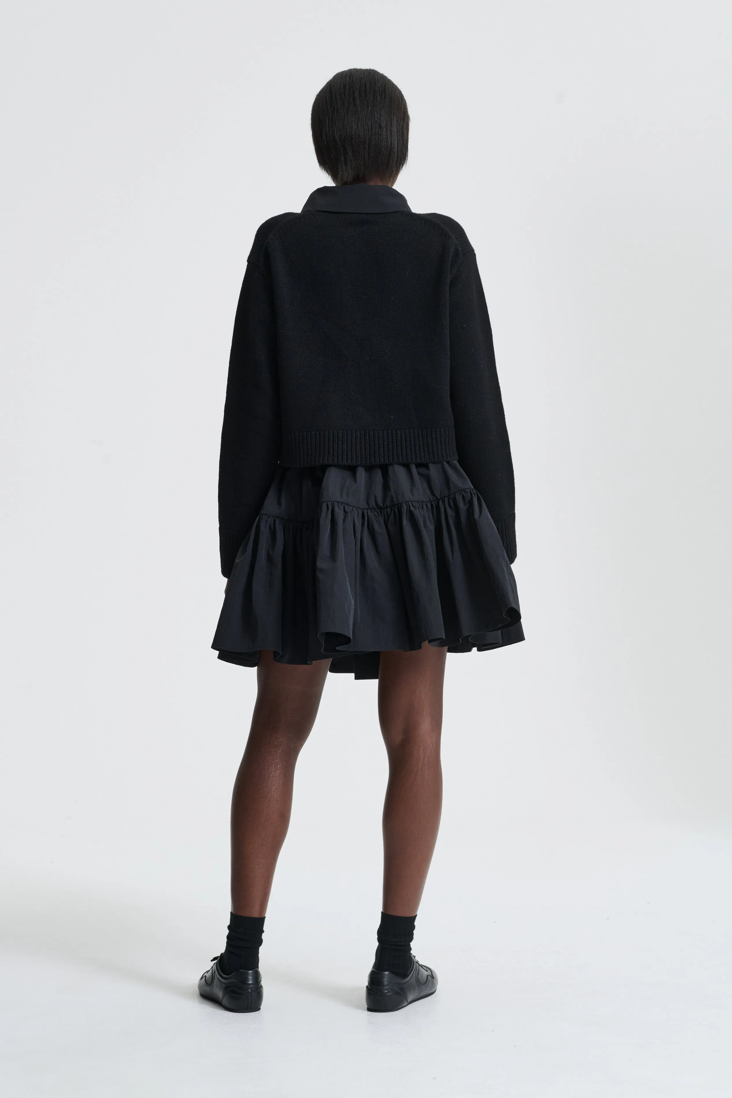 BIBI | CARDIGAN RECYCLED CASHMERE BLACK sold by Cecilie Bahnsen product image thumbnail 2