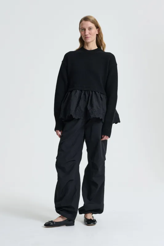 BERA | JUMPER RECYCLED CASHMERE BLACK sold by Cecilie Bahnsen