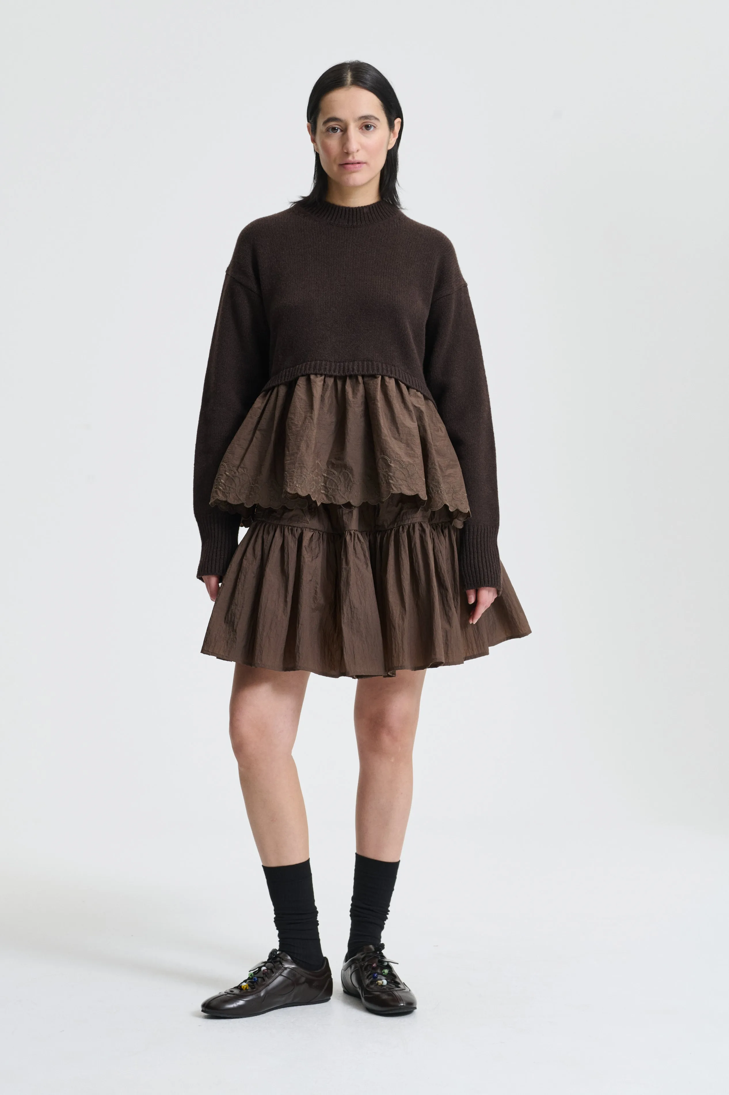 BERA | JUMPER RECYCLED CASHMERE BROWN sold by Cecilie Bahnsen