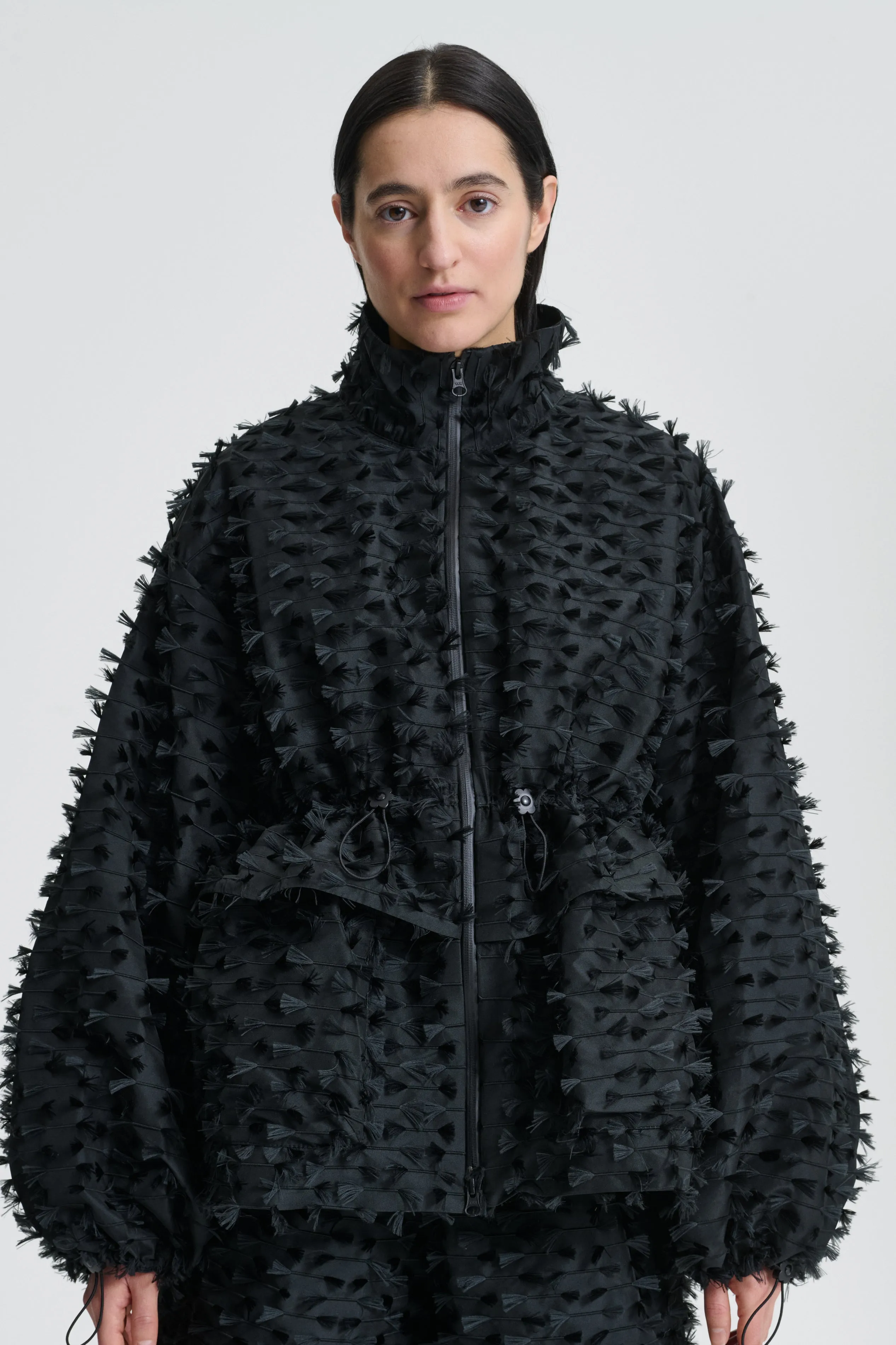 ARLO | JACKET FIAMMA FIL-COUPÉ BLACK sold by Cecilie Bahnsen