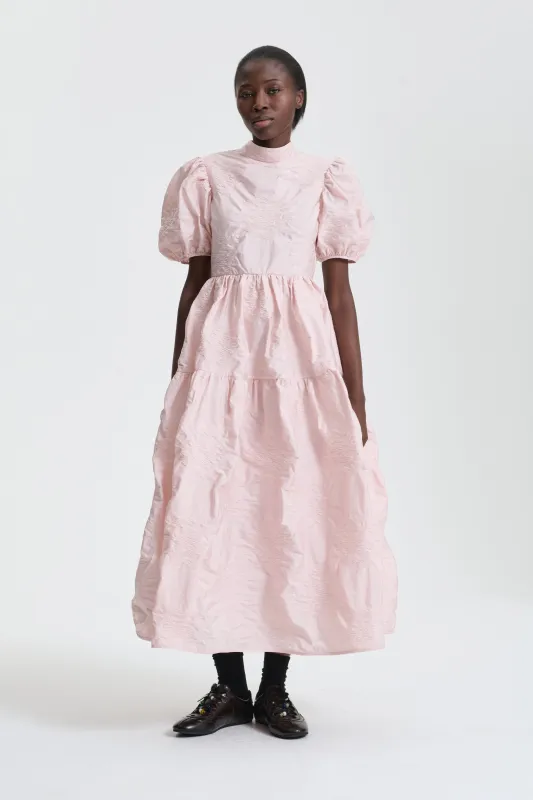 KELLY | DRESS BORUS JACQUARD BLUSH PINK sold by Cecilie Bahnsen