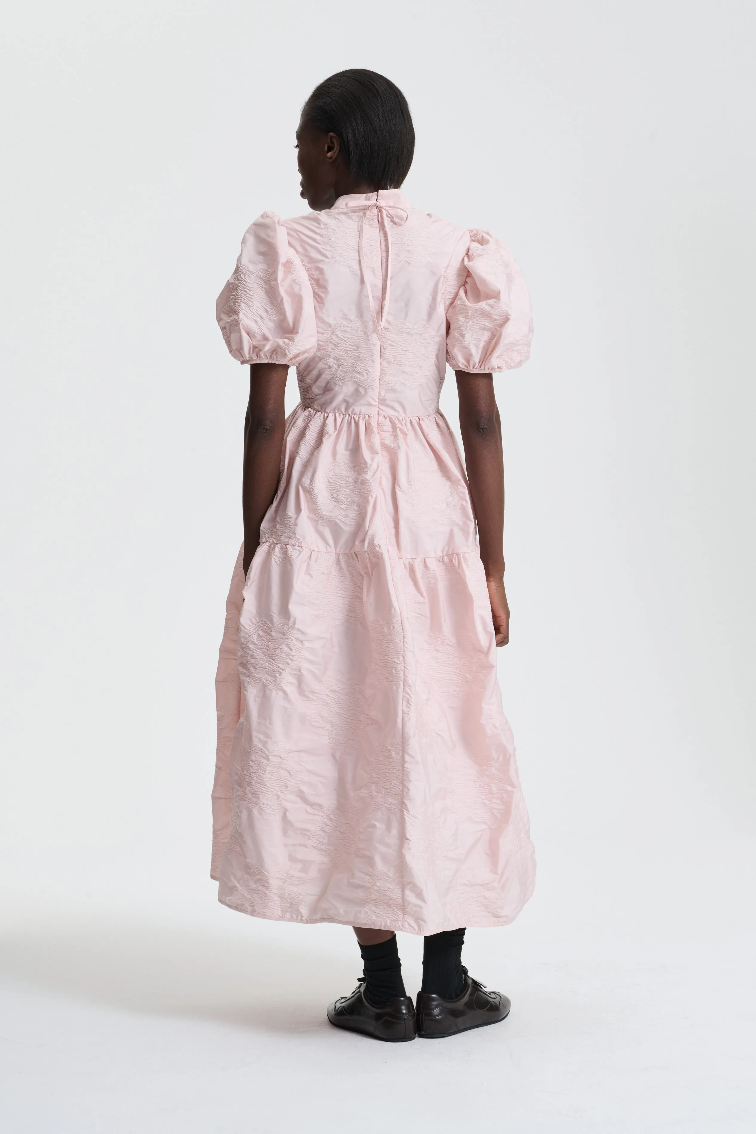 KELLY | DRESS BORUS JACQUARD BLUSH PINK sold by Cecilie Bahnsen product image thumbnail 2