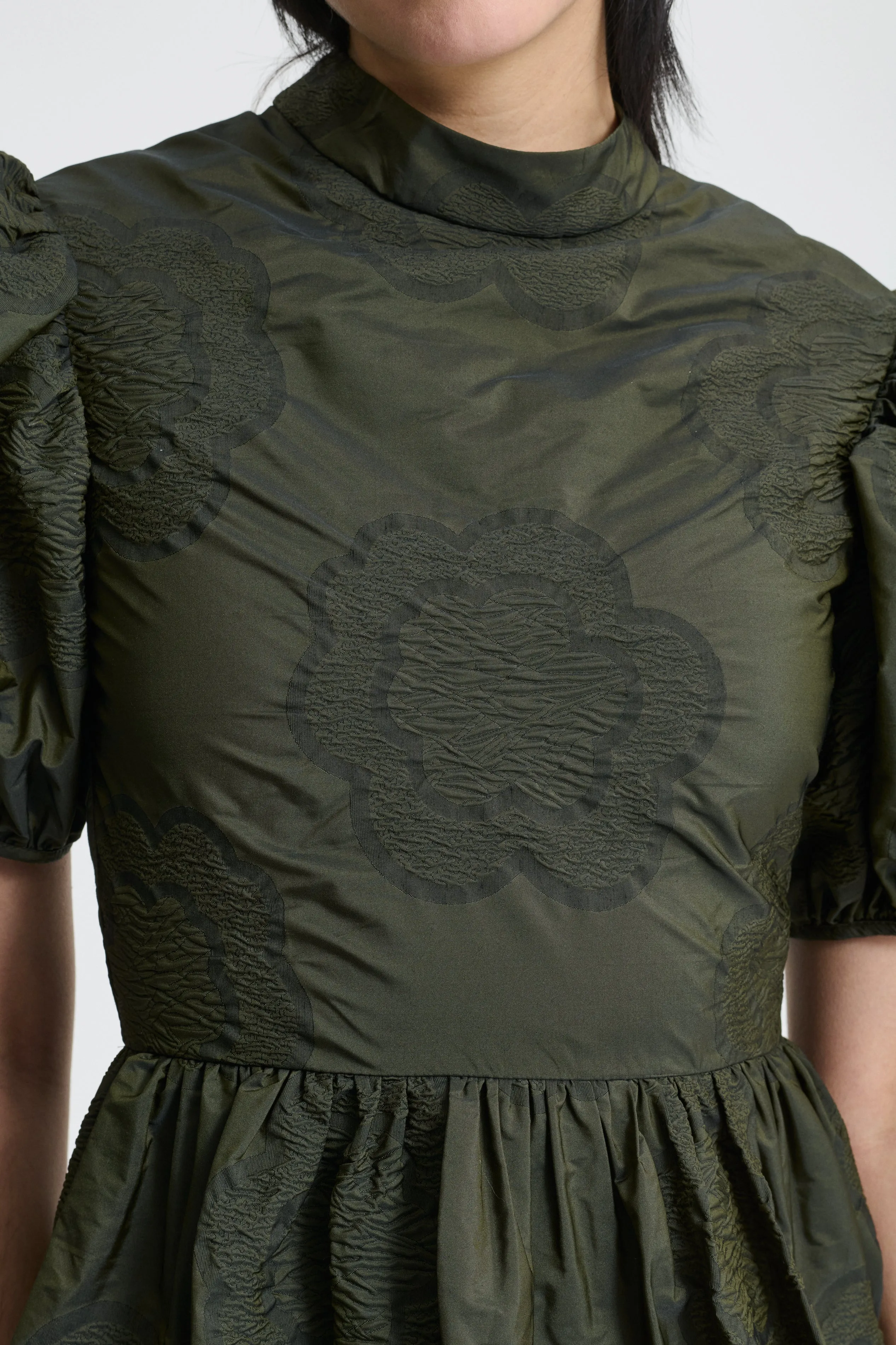 KELLY | DRESS BORUS JACQUARD OLIVE sold by Cecilie Bahnsen product image thumbnail 4