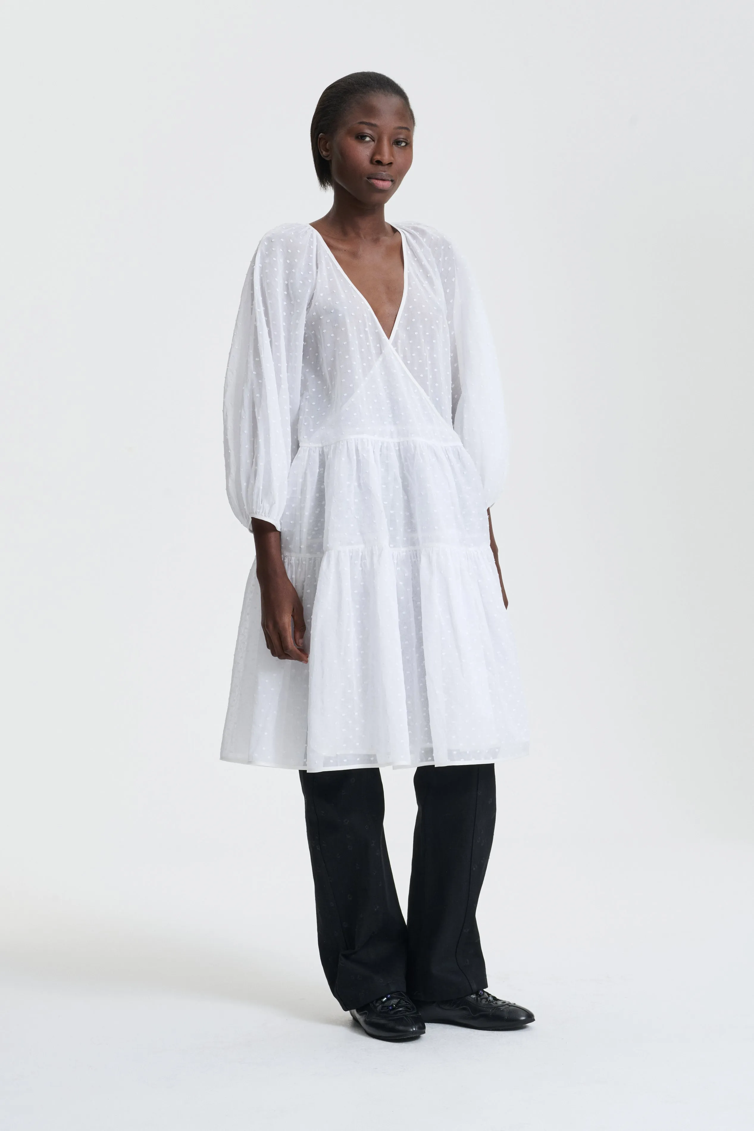 MIRABELLE | DRESS PLUMETIS ORGANDIE WHITE sold by Cecilie Bahnsen product image thumbnail 3