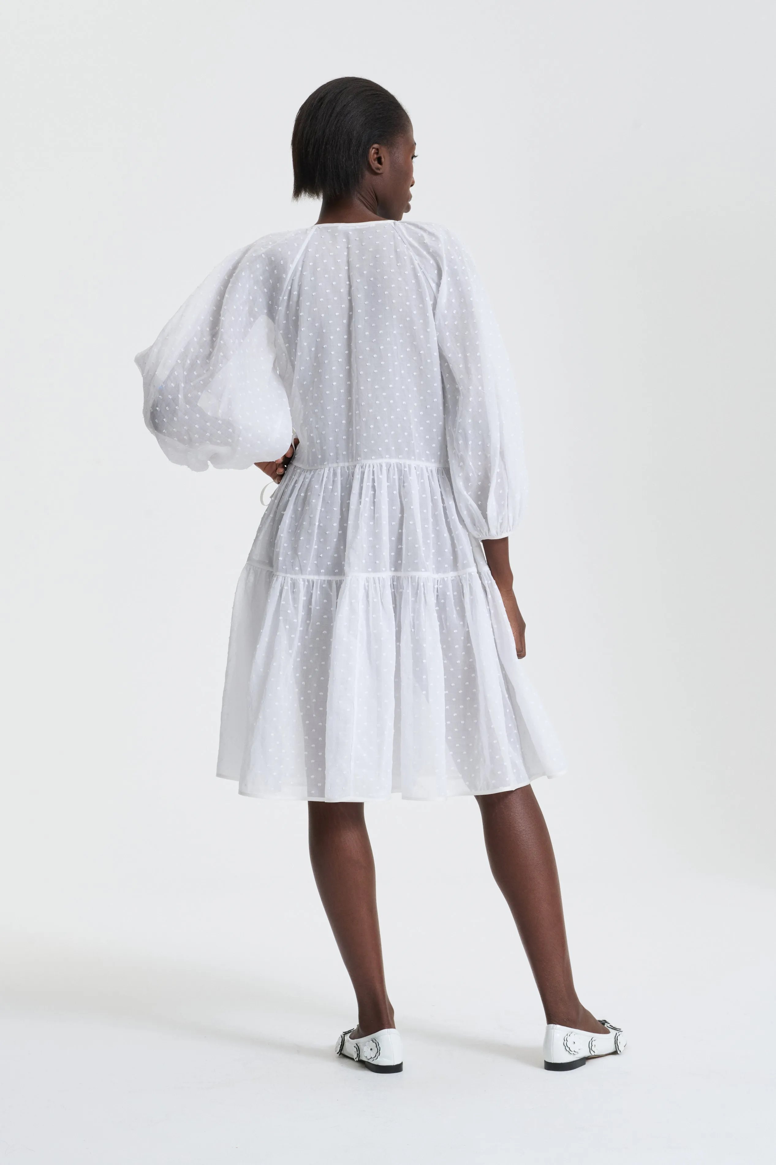 MIRABELLE | DRESS PLUMETIS ORGANDIE WHITE sold by Cecilie Bahnsen product image thumbnail 2