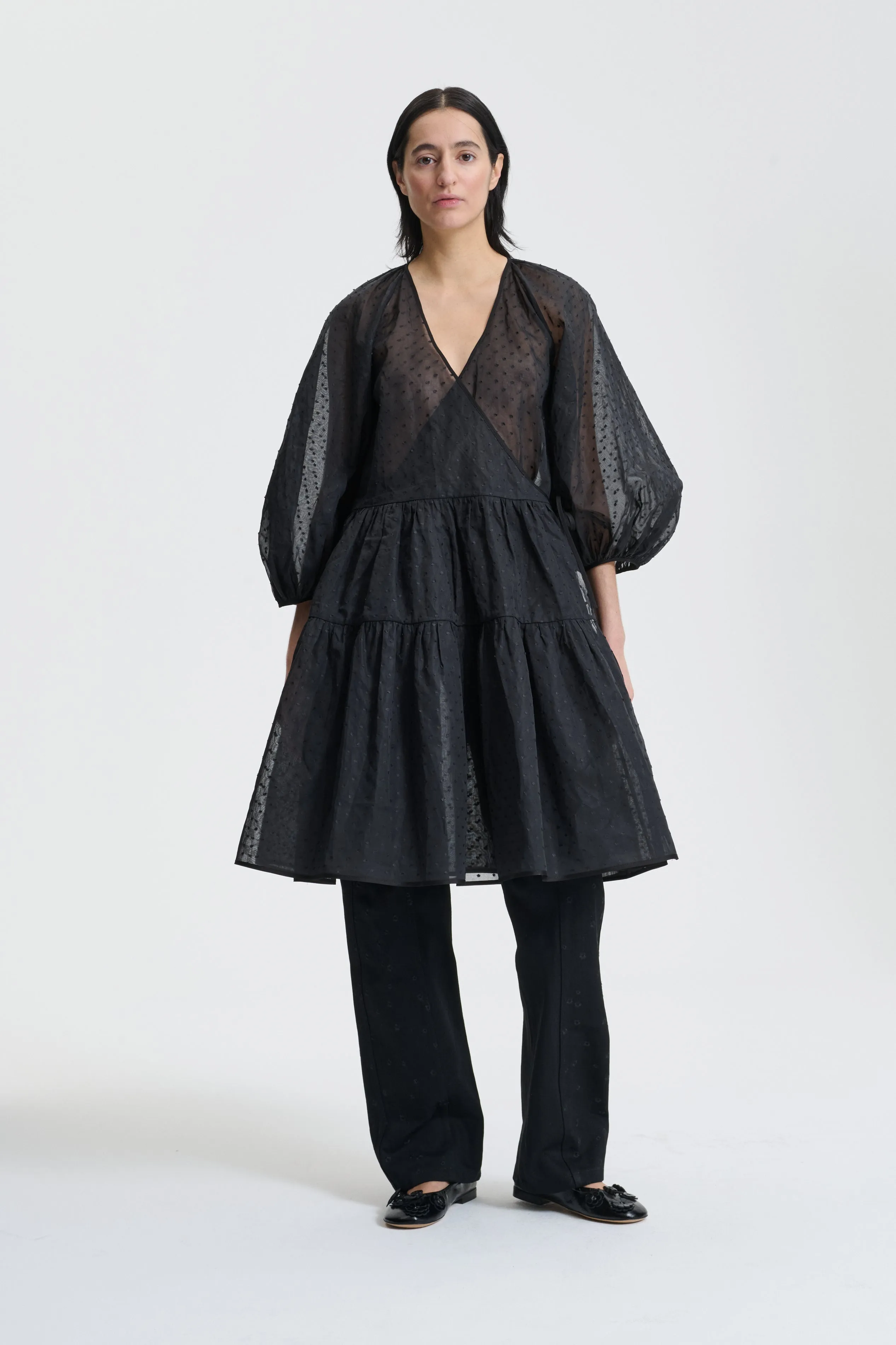 MIRABELLE | DRESS PLUMETIS ORGANDIE BLACK sold by Cecilie Bahnsen product image thumbnail 4