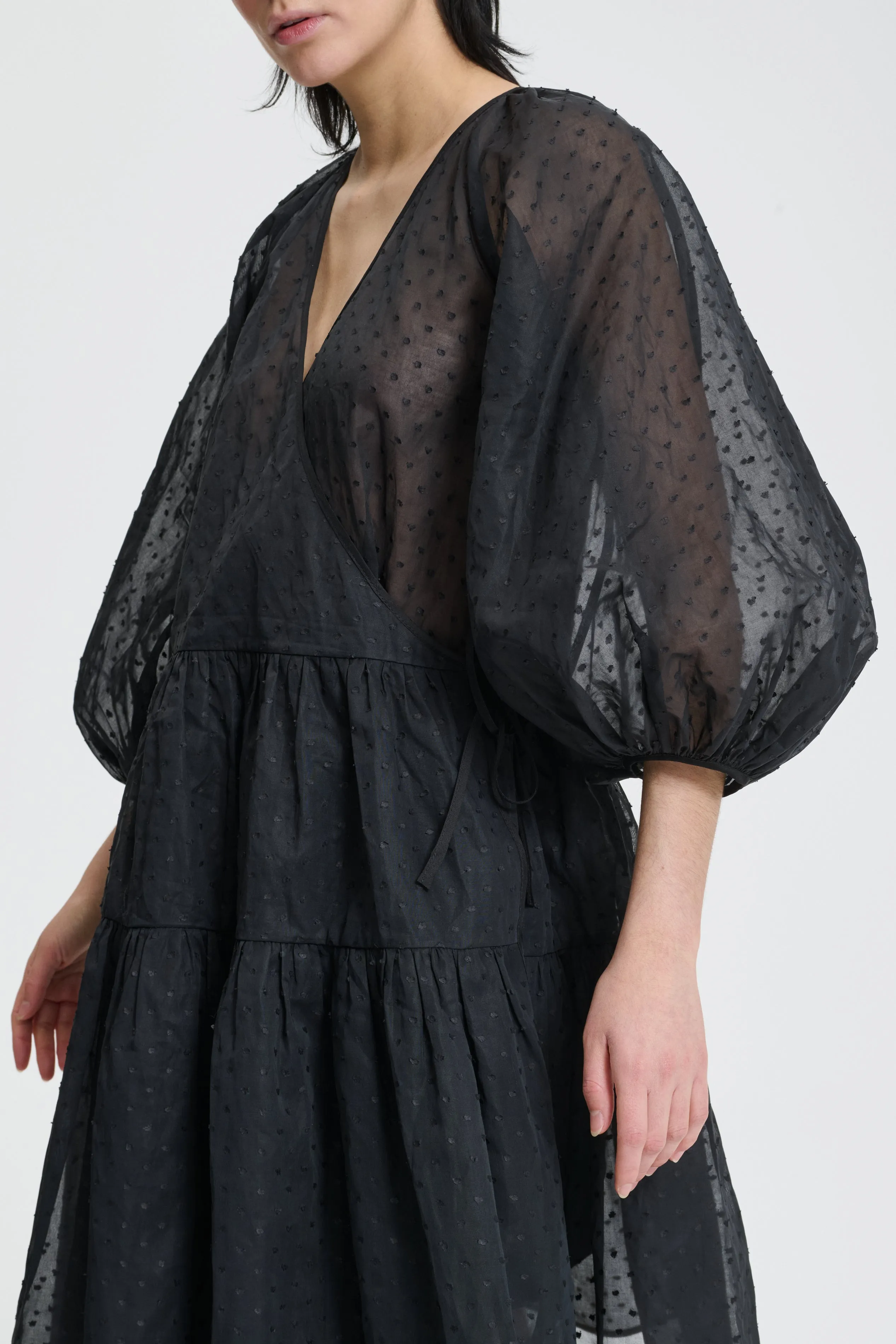 MIRABELLE | DRESS PLUMETIS ORGANDIE BLACK sold by Cecilie Bahnsen product image thumbnail 3