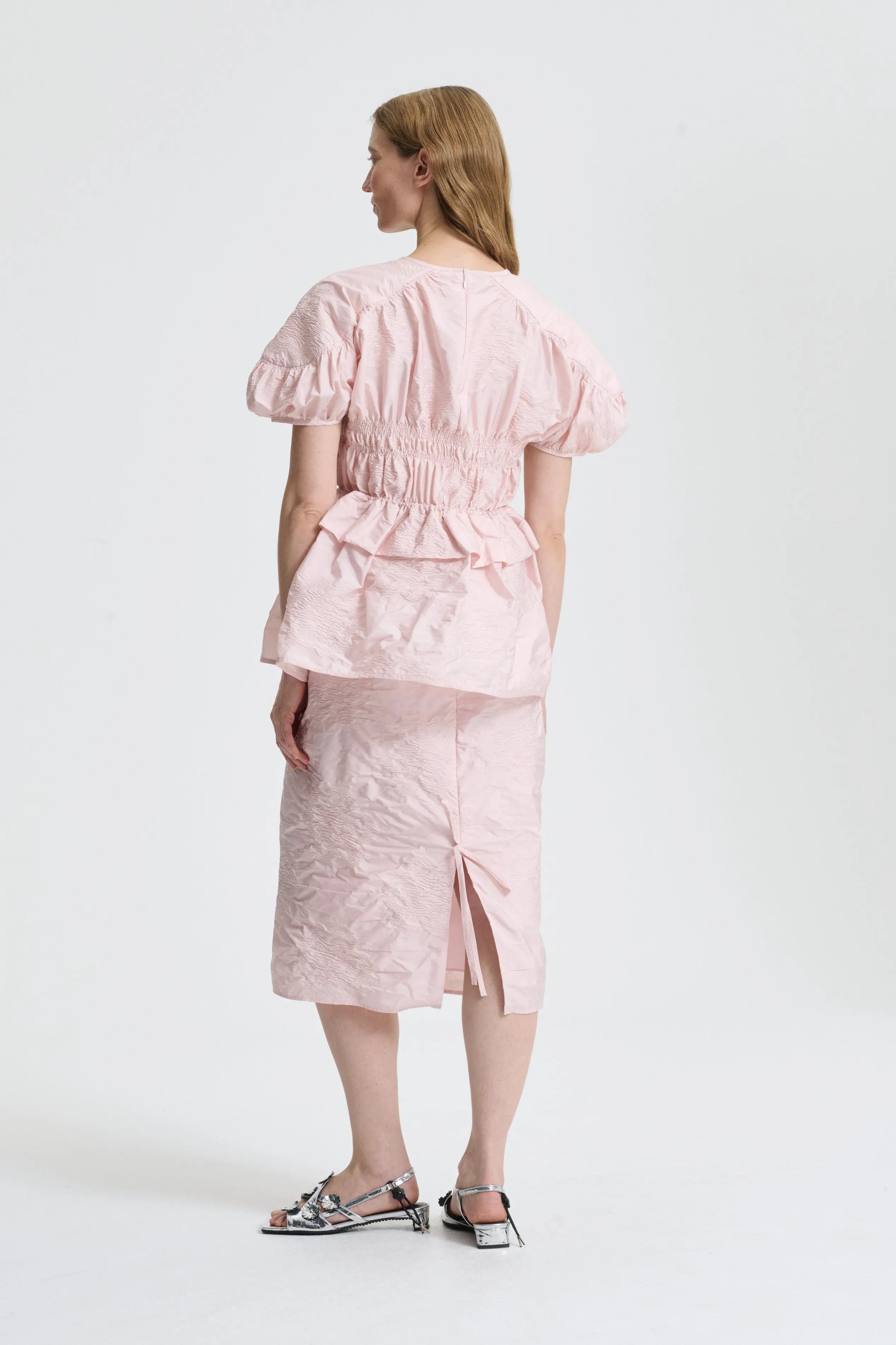 BROOKLYN | TOP BORUS JACQUARD BLUSH PINK sold by Cecilie Bahnsen product image thumbnail 2