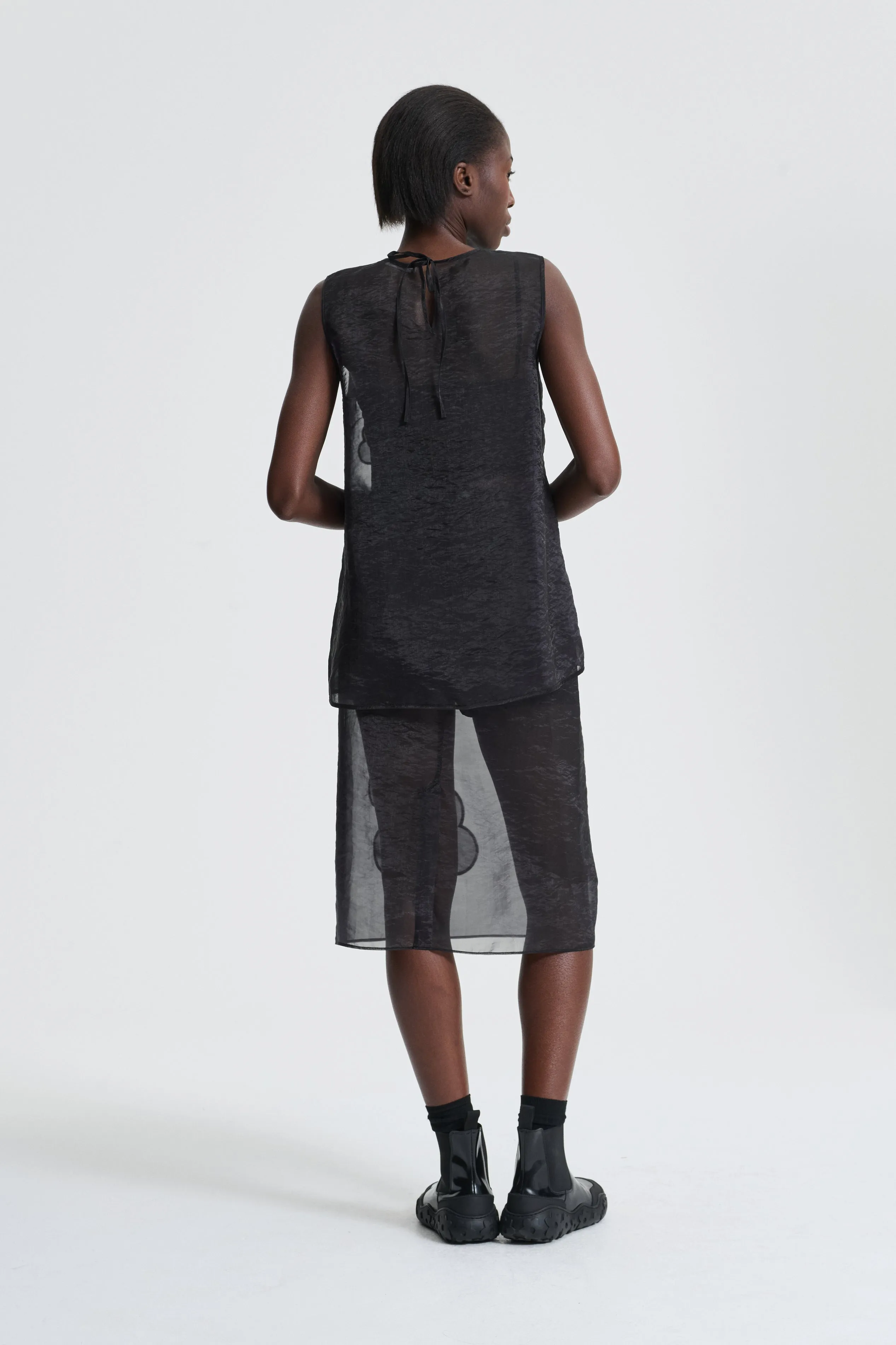 ALBA | TOP LIQUID MYRTIA BLACK sold by Cecilie Bahnsen product image thumbnail 3