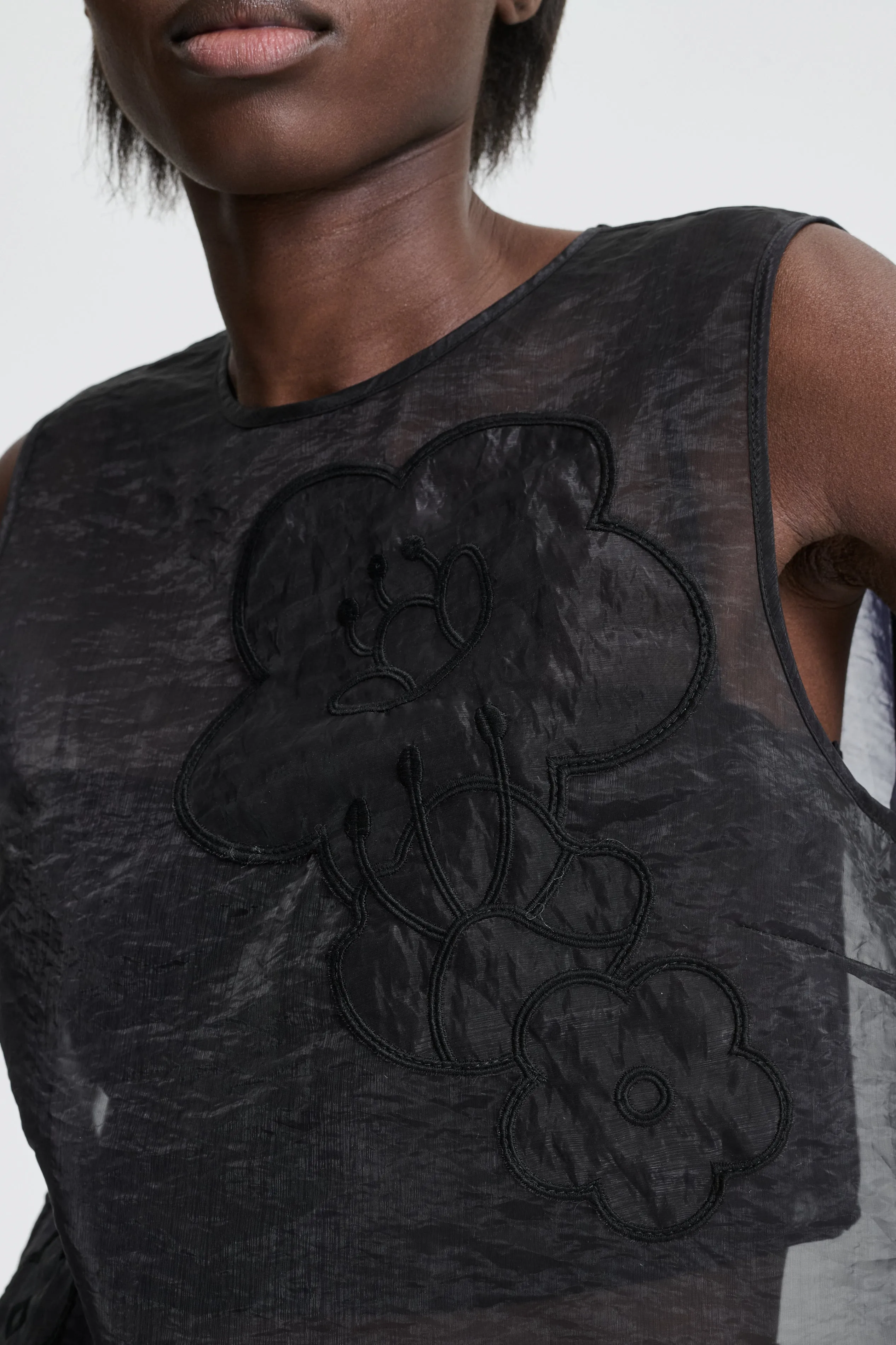 ALBA | TOP LIQUID MYRTIA BLACK sold by Cecilie Bahnsen product image thumbnail 2