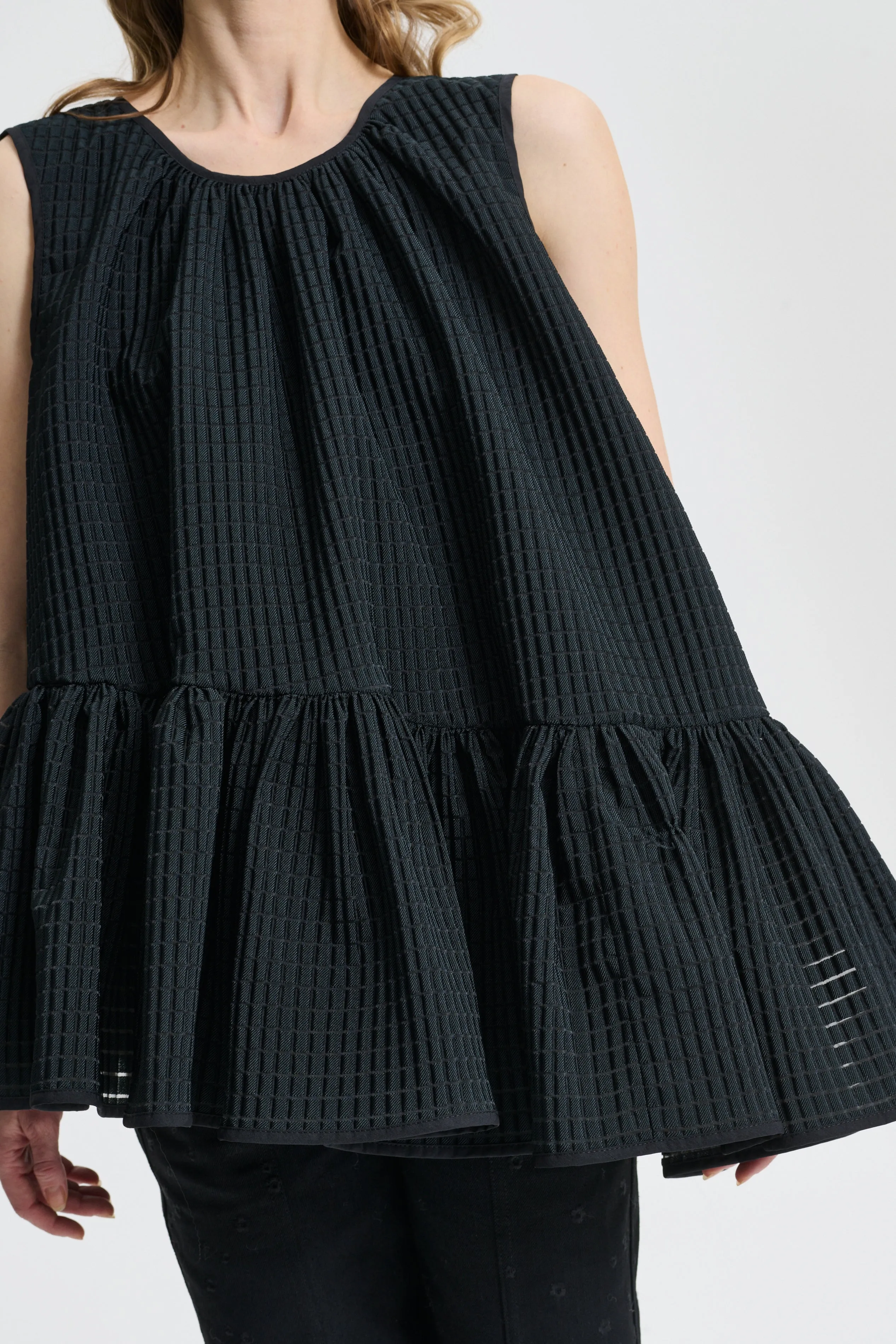 BETTINA | TOP MIKU JACQUARD BLACK sold by Cecilie Bahnsen product image thumbnail 2