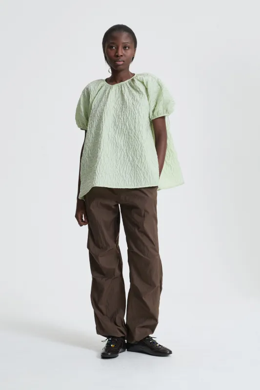 BELLAROSE | TOP LOBELIA MATELASSÉ PASTEL GREEN made by Cecilie Bahnsen