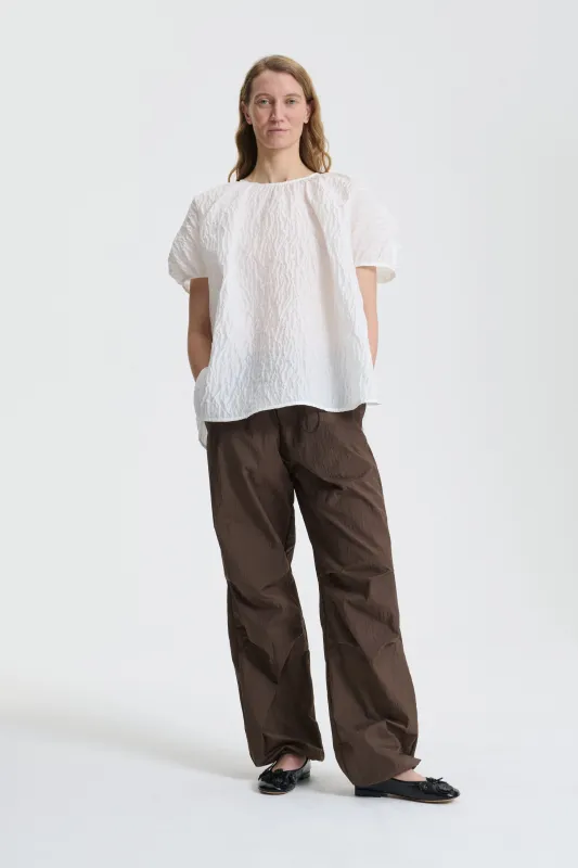 BELLAROSE | TOP LOBELIA MATELASSÉ WHITE made by Cecilie Bahnsen