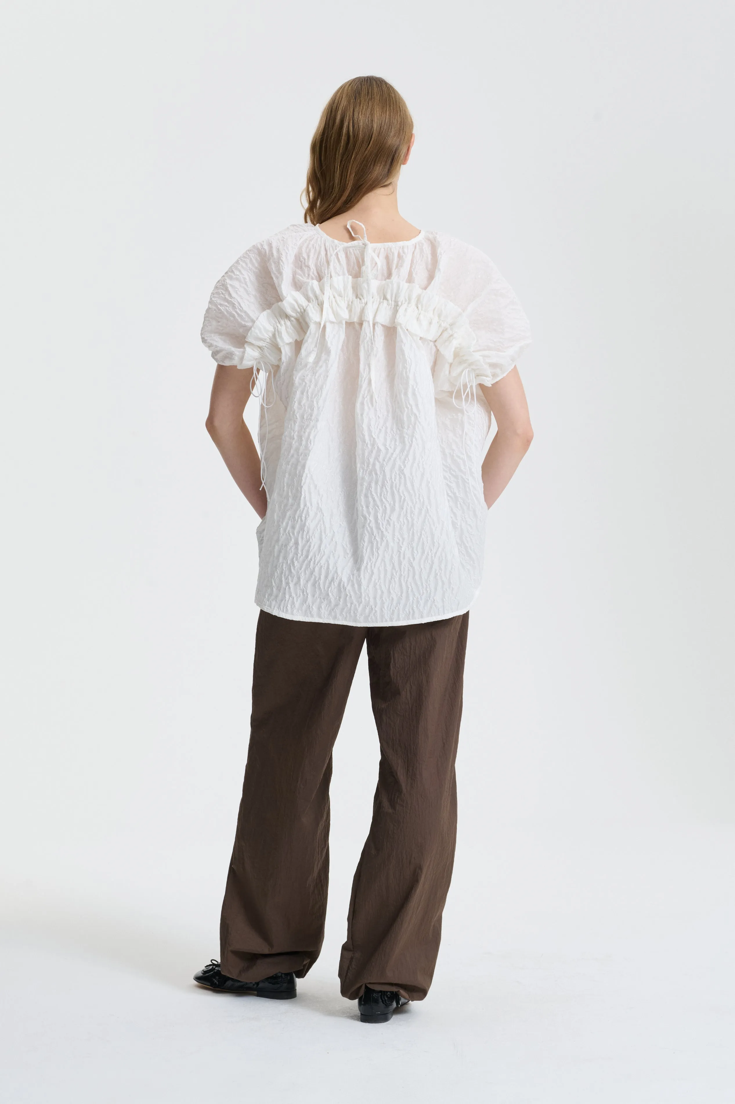 BELLAROSE | TOP LOBELIA MATELASSÉ WHITE sold by Cecilie Bahnsen product image thumbnail 2