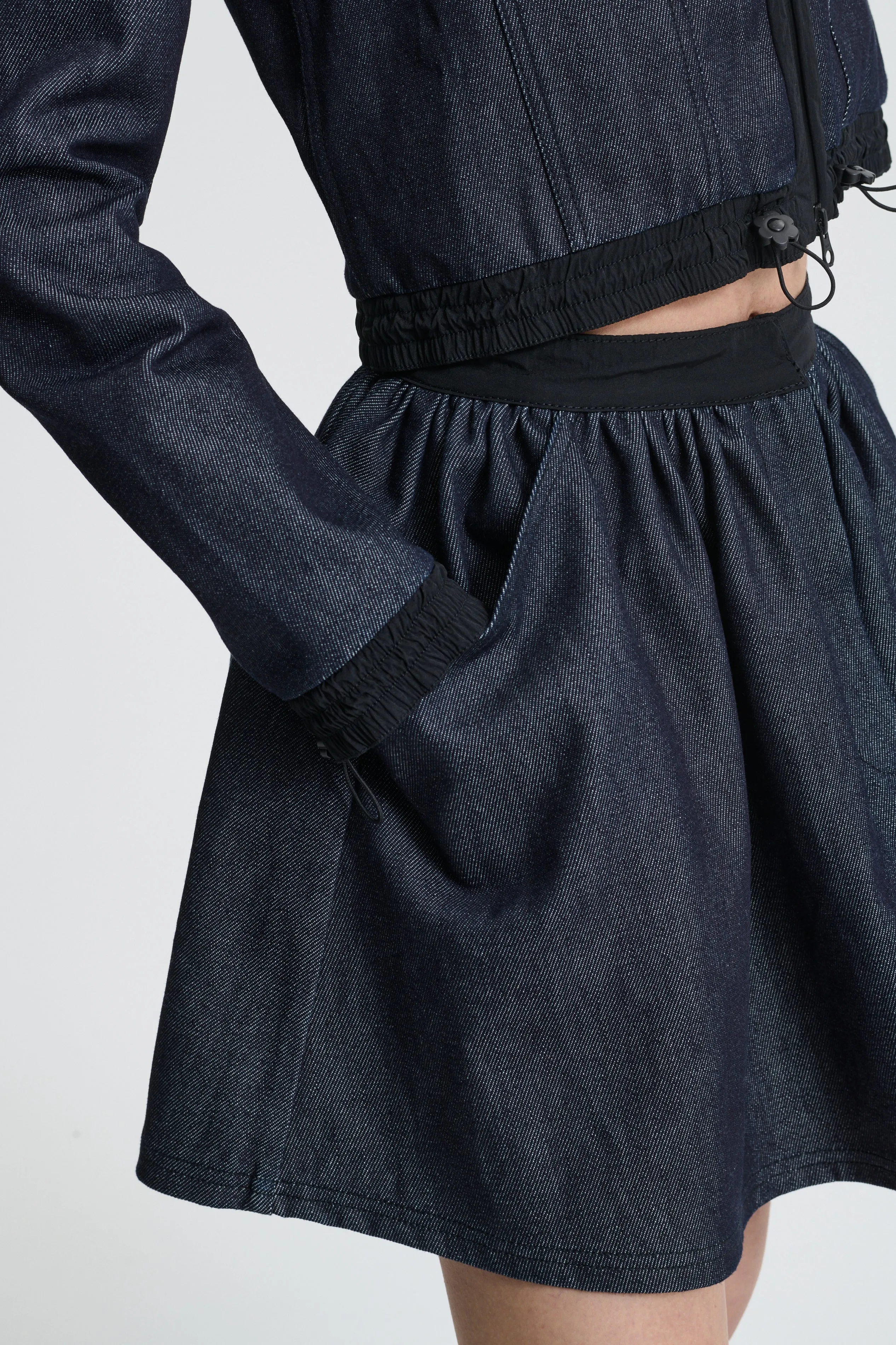 BOBBI | SKIRT DENIM INDIGO / BLACK sold by Cecilie Bahnsen product image thumbnail 2