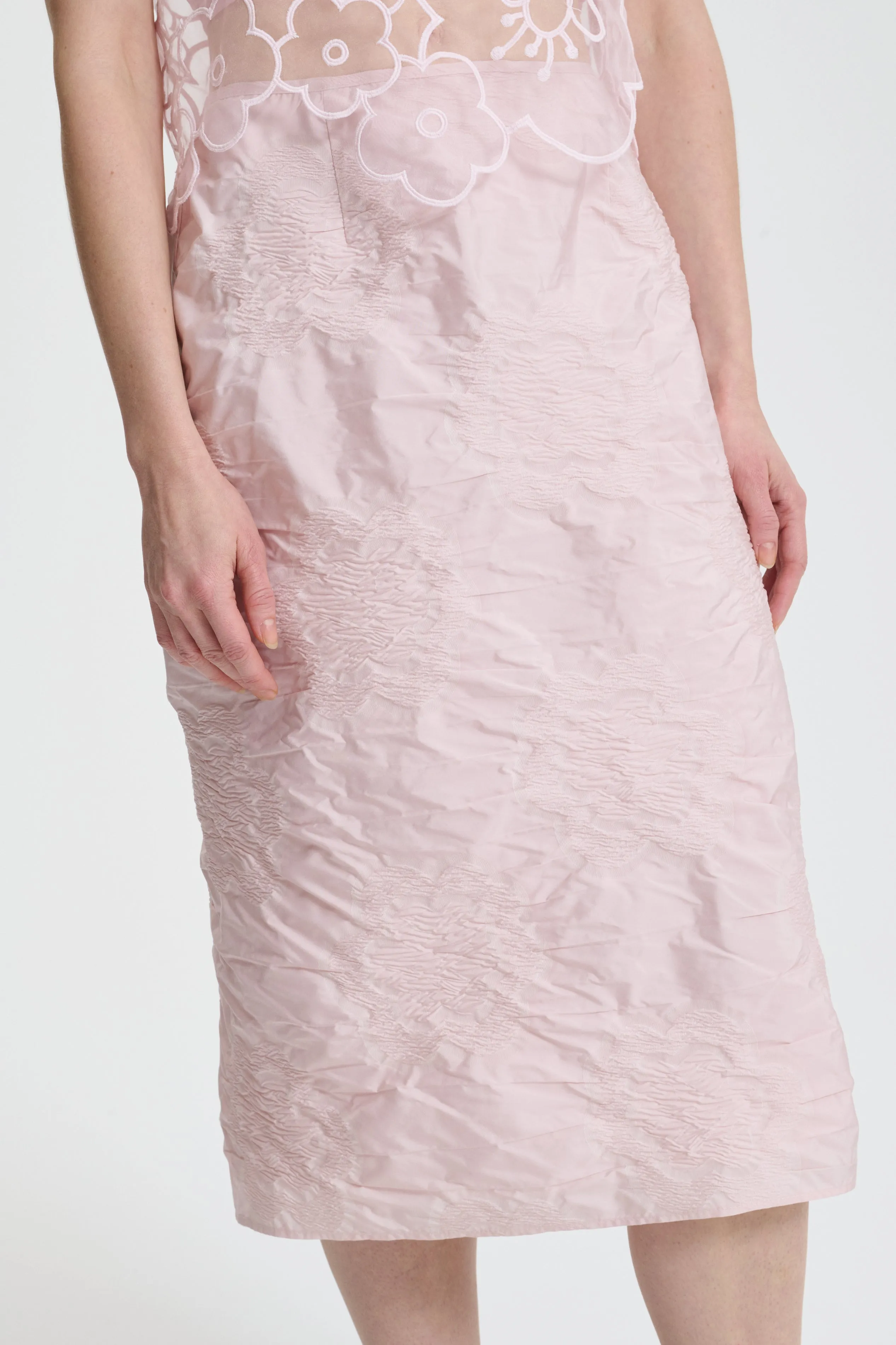 ALLEGRA | SKIRT BORUS JACQUARD BLUSH PINK sold by Cecilie Bahnsen product image thumbnail 2