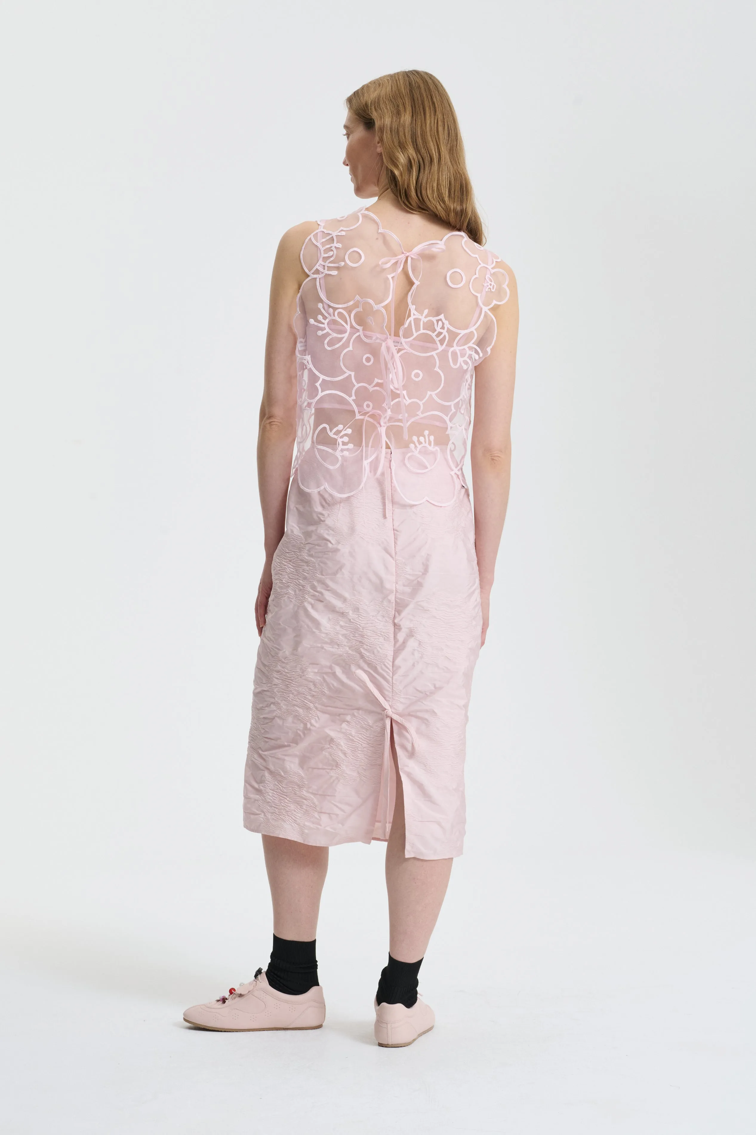 ALLEGRA | SKIRT BORUS JACQUARD BLUSH PINK sold by Cecilie Bahnsen product image thumbnail 3